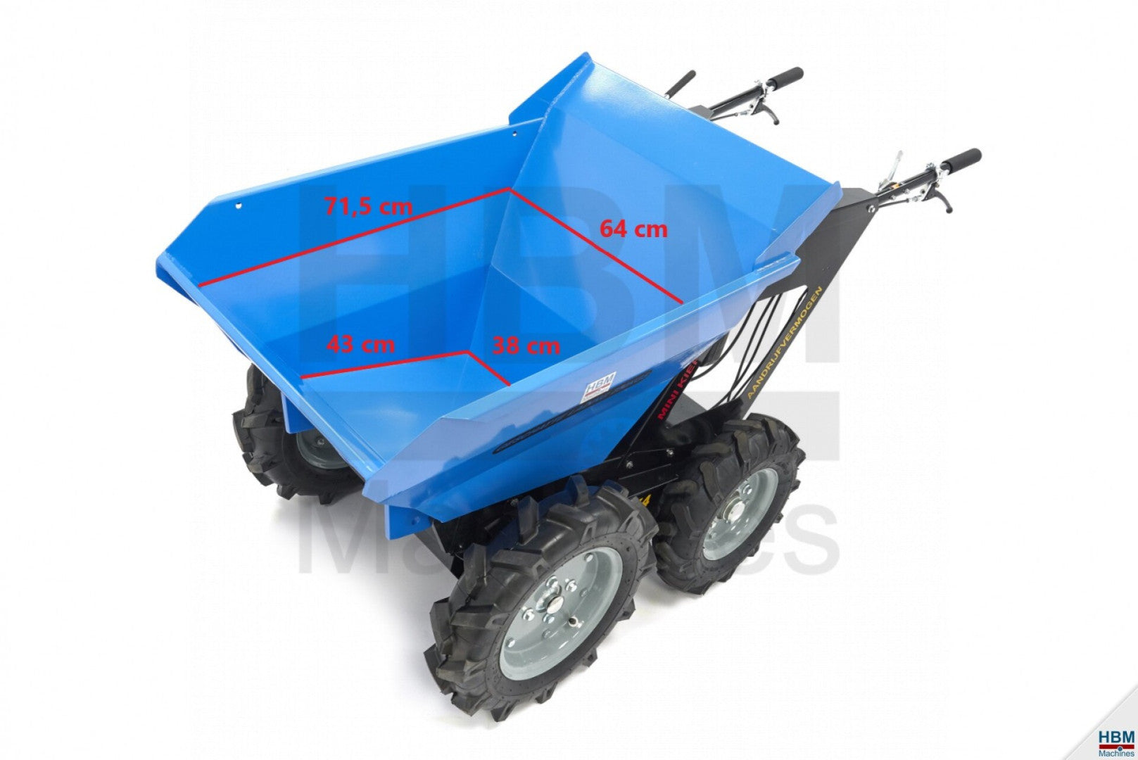 MINI DUMPER BASCULANTA 250KG 6.5CP 196CC HBM