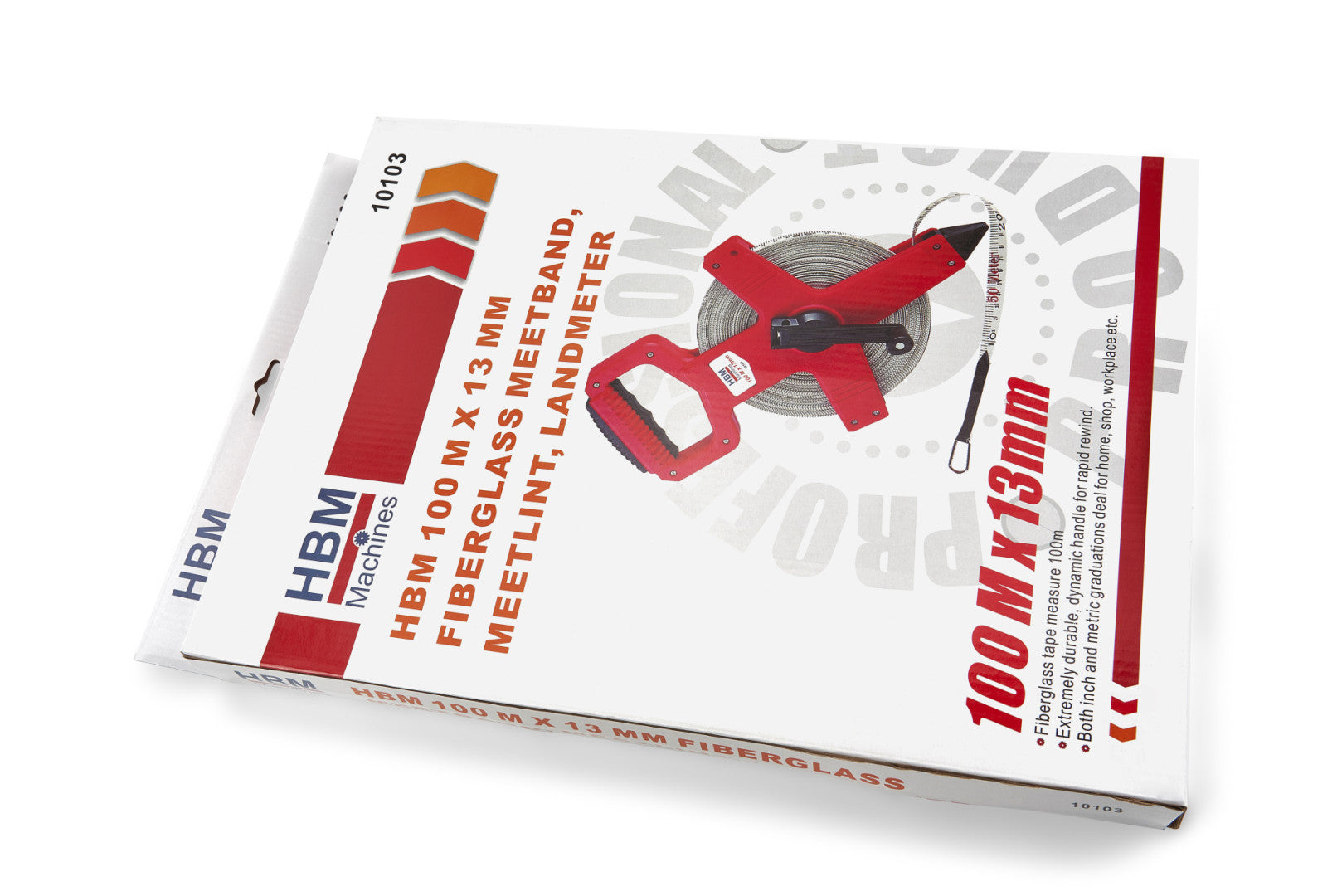 RULETA BANDA DE MASURAT DIN FIBRA DE STICLA 100M HBM