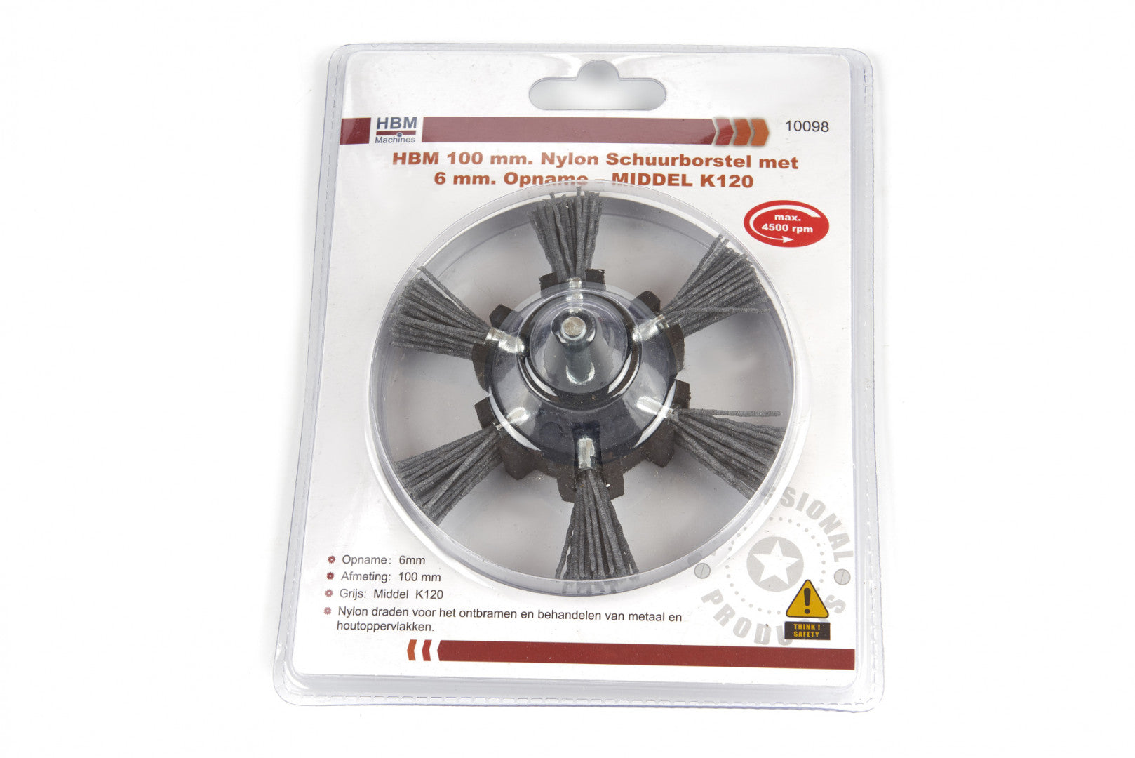 PERIE CIRCULARA NYLON 100MM K120 HBM