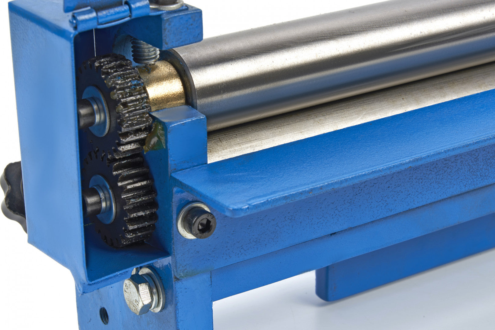 MASINA DE ROLUIT TABLA MANUALA 2.5 X 300 MM CU PRINDERE IN MENGHINA HBM MODEL 2