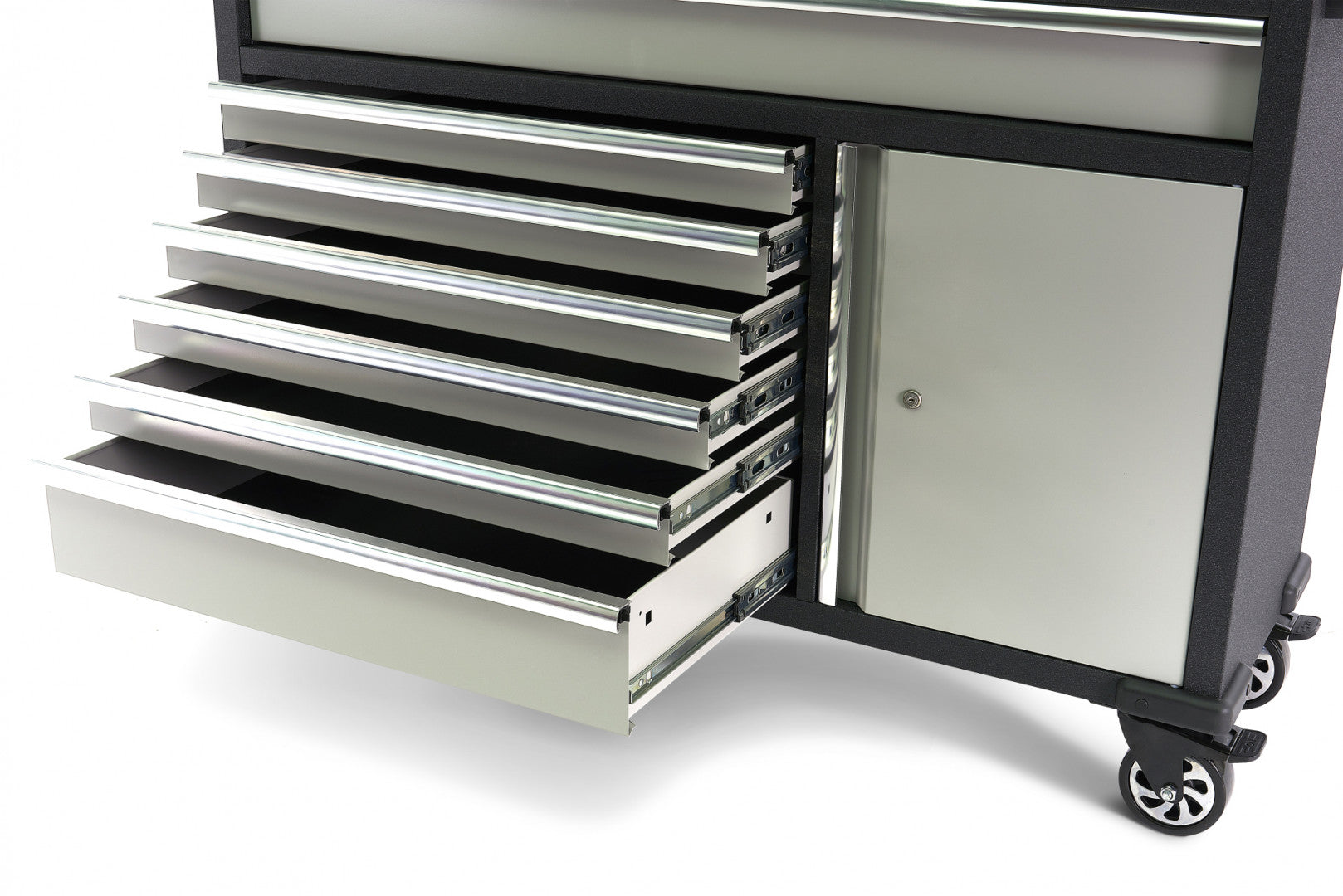 DULAP SCULE METALIC BLAT LEMN MASIV CU PANOU 136 CM HBM