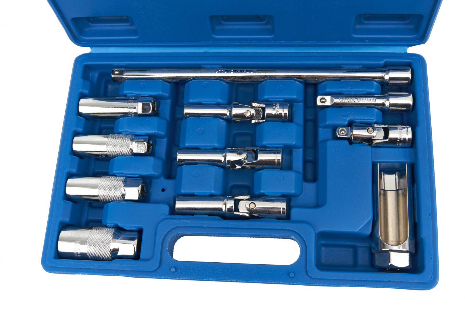 SET CHEI TUBULARE PENTRU BUJII 3/8 11 PIESE HBM MACHINES OLANDA