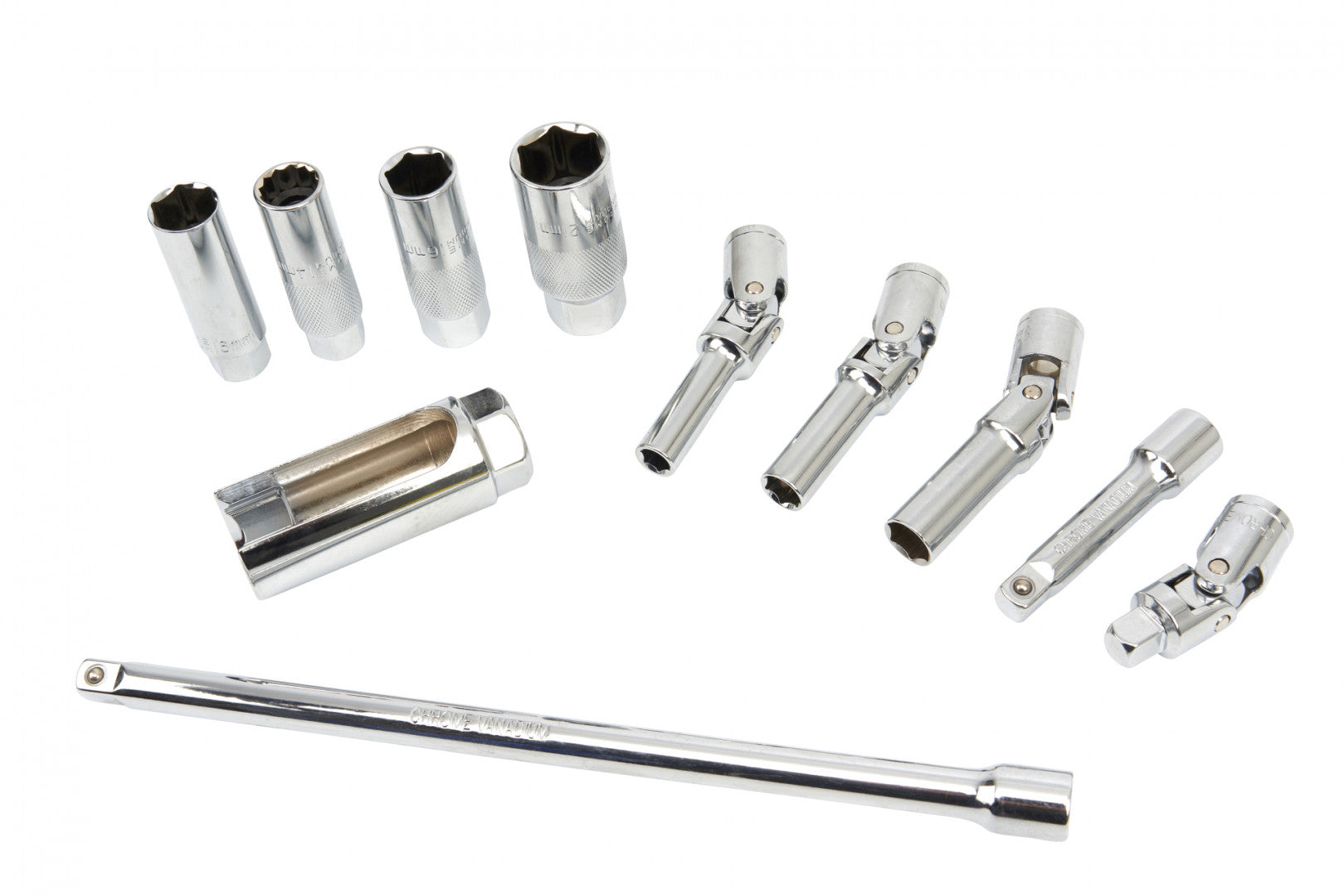 SET CHEI TUBULARE PENTRU BUJII 3/8 11 PIESE HBM MACHINES OLANDA