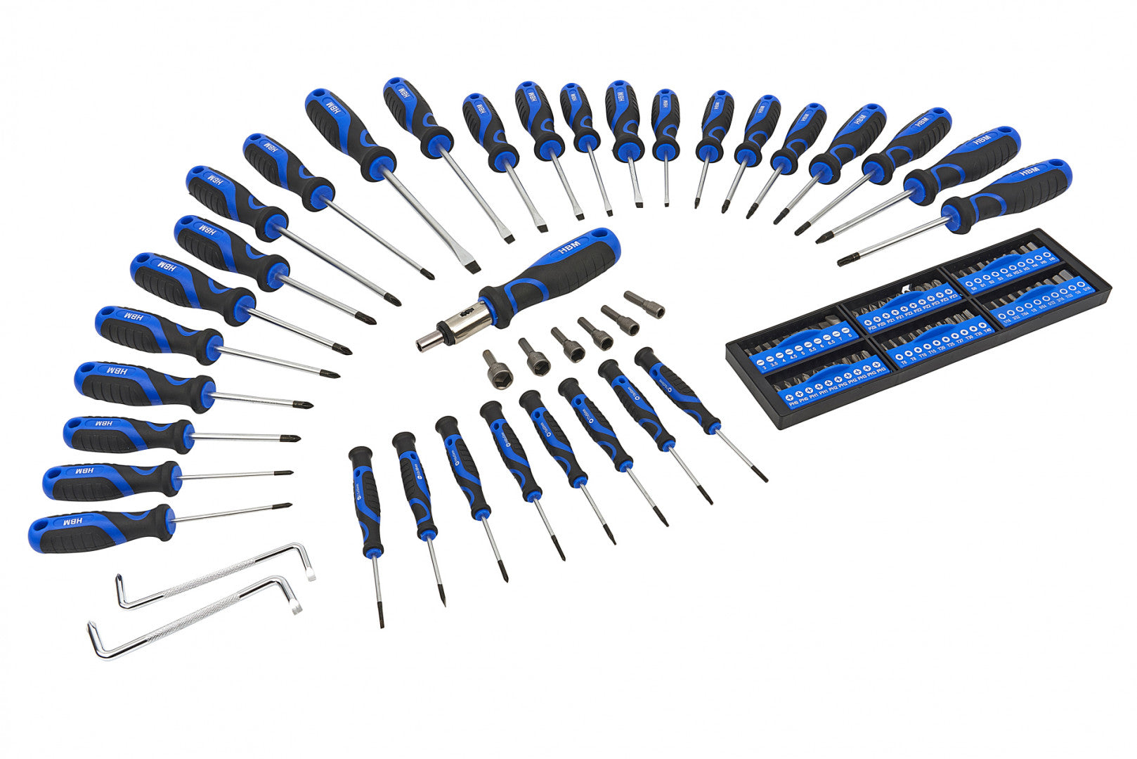 SET SURUBELNITE 100 PIESE CU SUPORT HBM