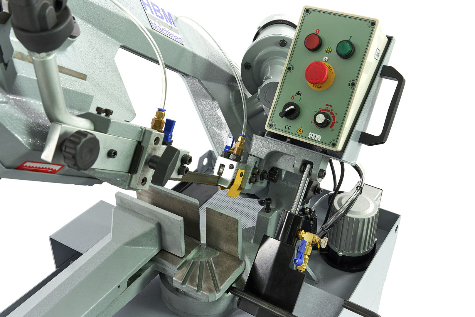 FIERASTRAU ORIZONTAL DEBITARE METAL CU BANDA PROFESIONAL HBM 210 230V