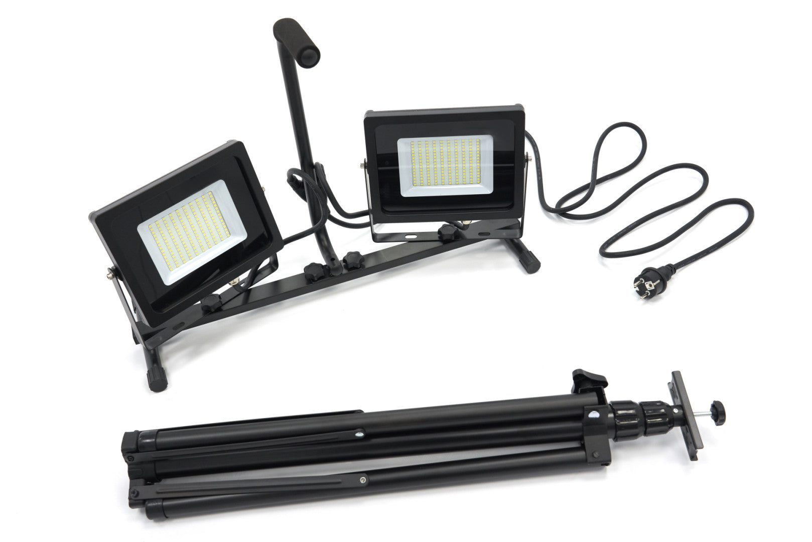 LAMPA LED CU STATIV TREPIED 2X50W 2X4000 LUMENI