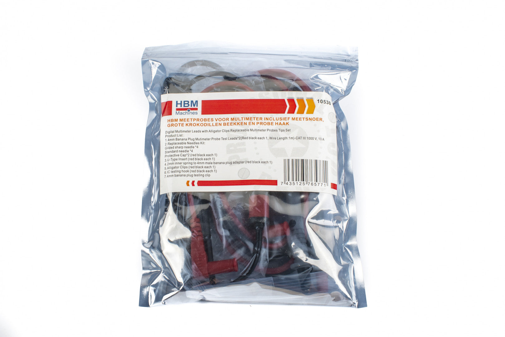 SET CABLURI SI ACCESORII PENTRU MULTIMETRU 21 PIESE HBM