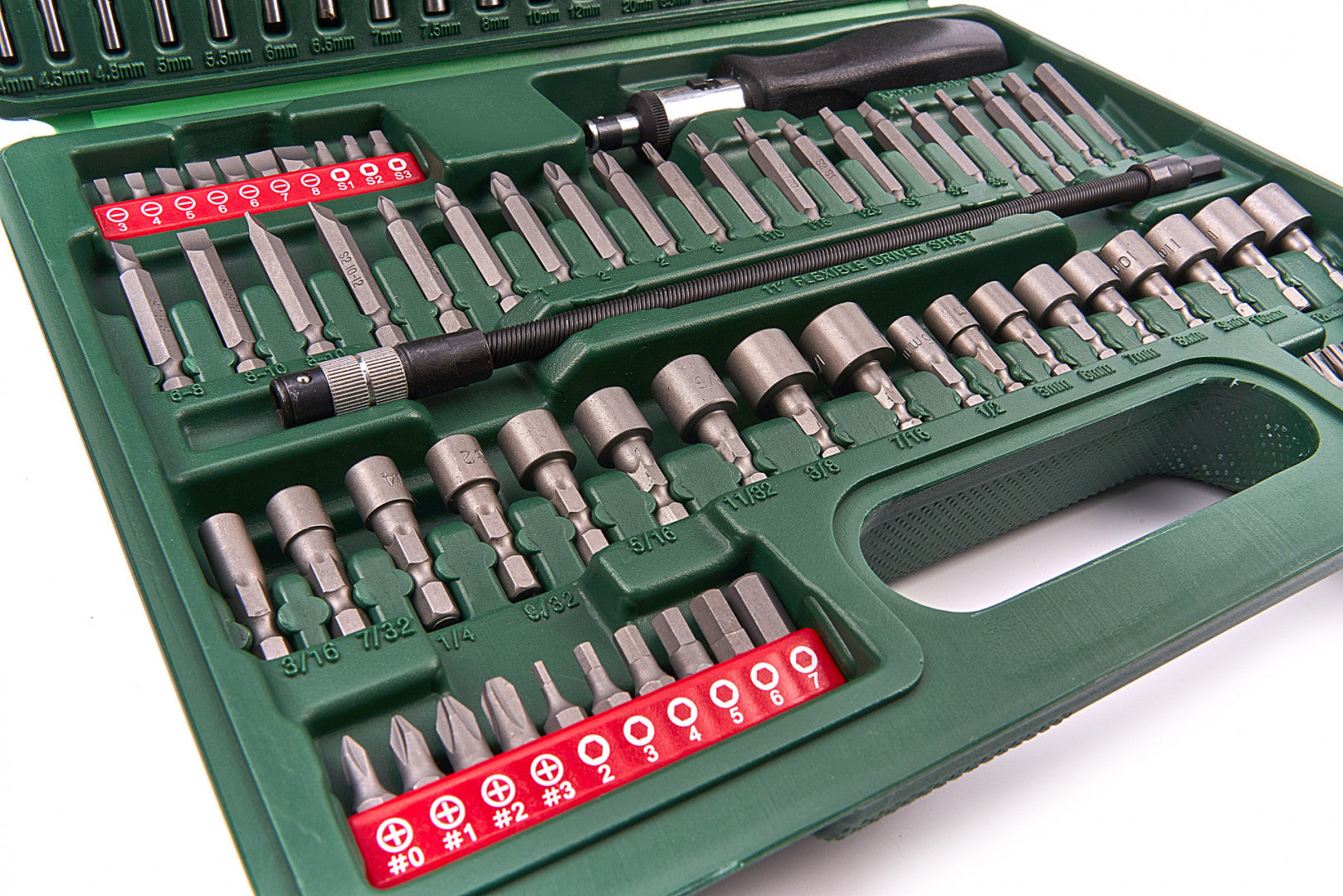 TRUSA BITI BURGHIE CAROTE FREZE HIKOKI PENTRU LEMN METAL ZIDARIE 112 PIESE