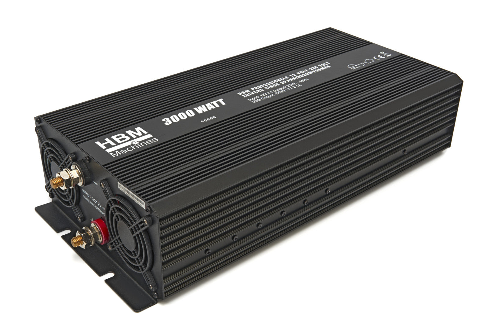 CONVERTOR INVERTOR DE TENSIUNE AUTO 2000W 12V - 230V HBM