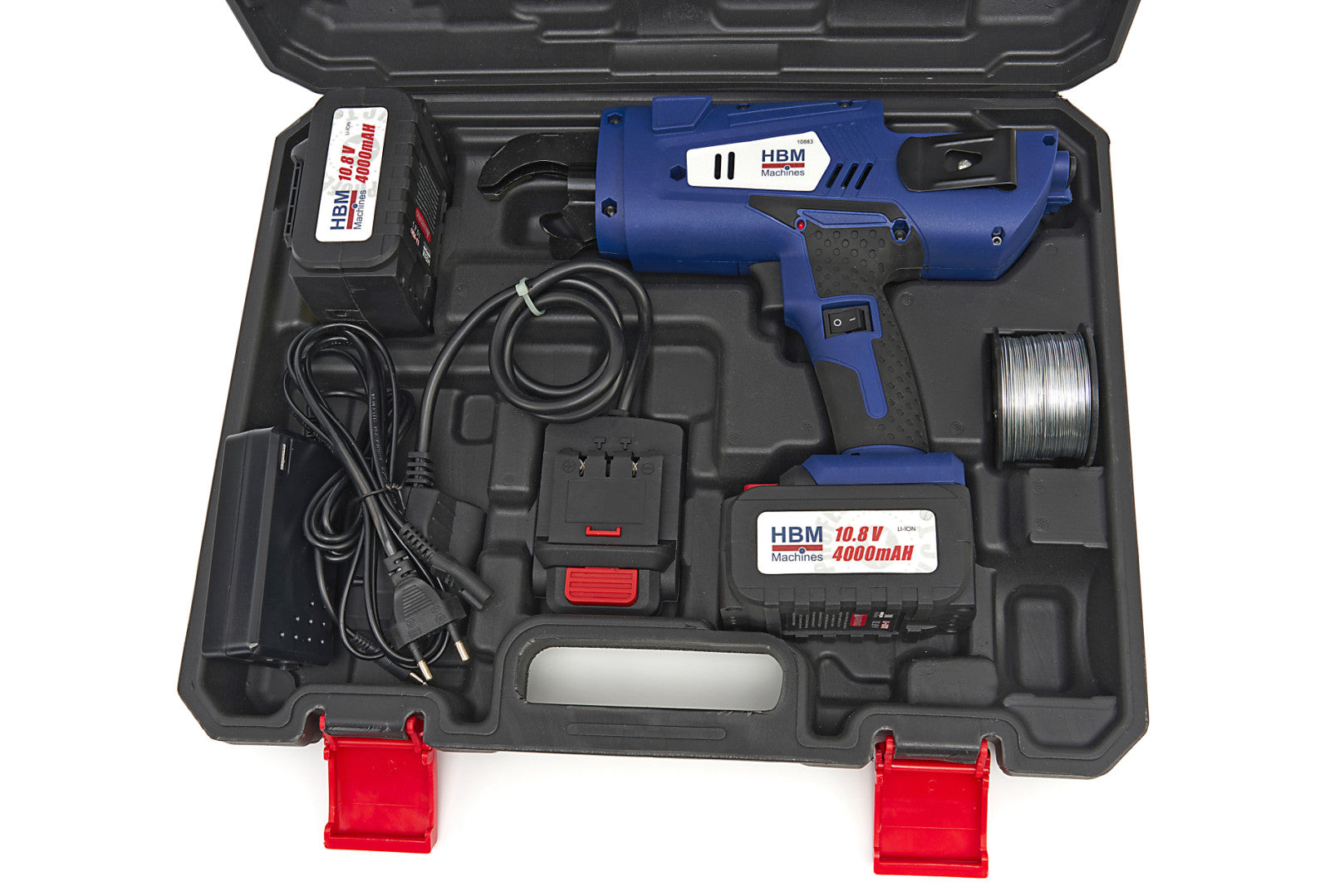 MASINA DE LEGAT FIER BETON - 2 ACUMULATORI 10.8V 4.0AH HBM