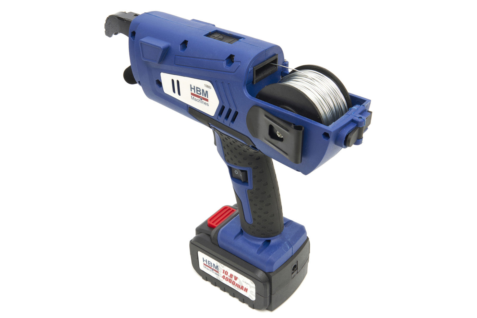 MASINA DE LEGAT FIER BETON - 2 ACUMULATORI 10.8V 4.0AH HBM