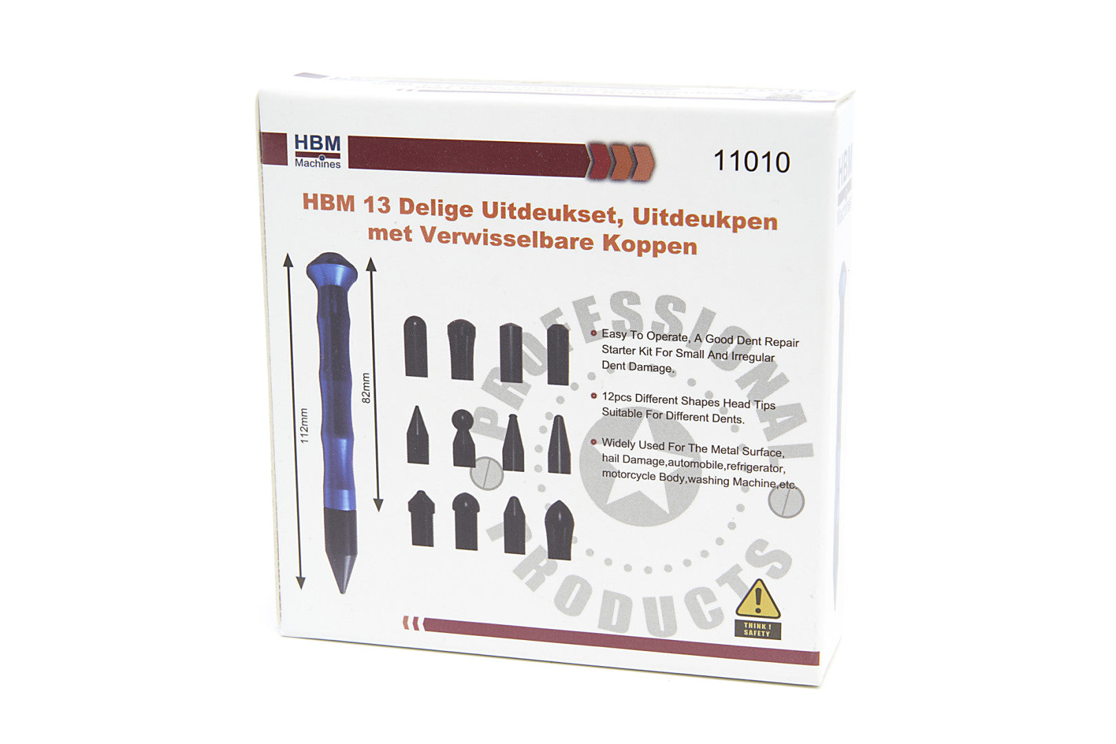 DORN CU CAPETE INTERSCHIMBABILE PENTRU LOVITURI USOARE - GRINDINA - 13 PIESE HBM