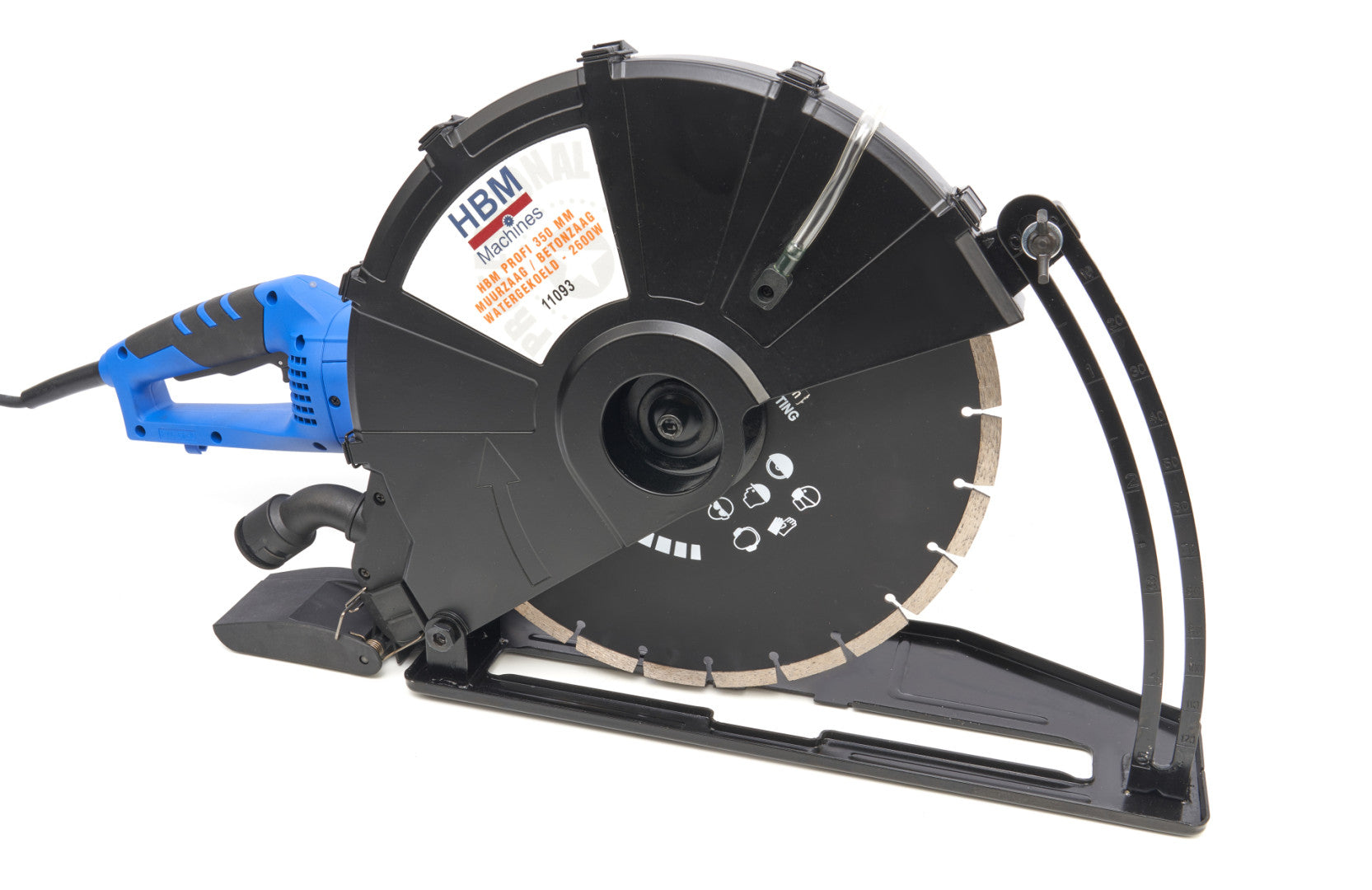FIERASTRAU CIRCULAR ELECTRIC PENTRU BETON - RACIRE CU APA - 2600W 350MM HBM