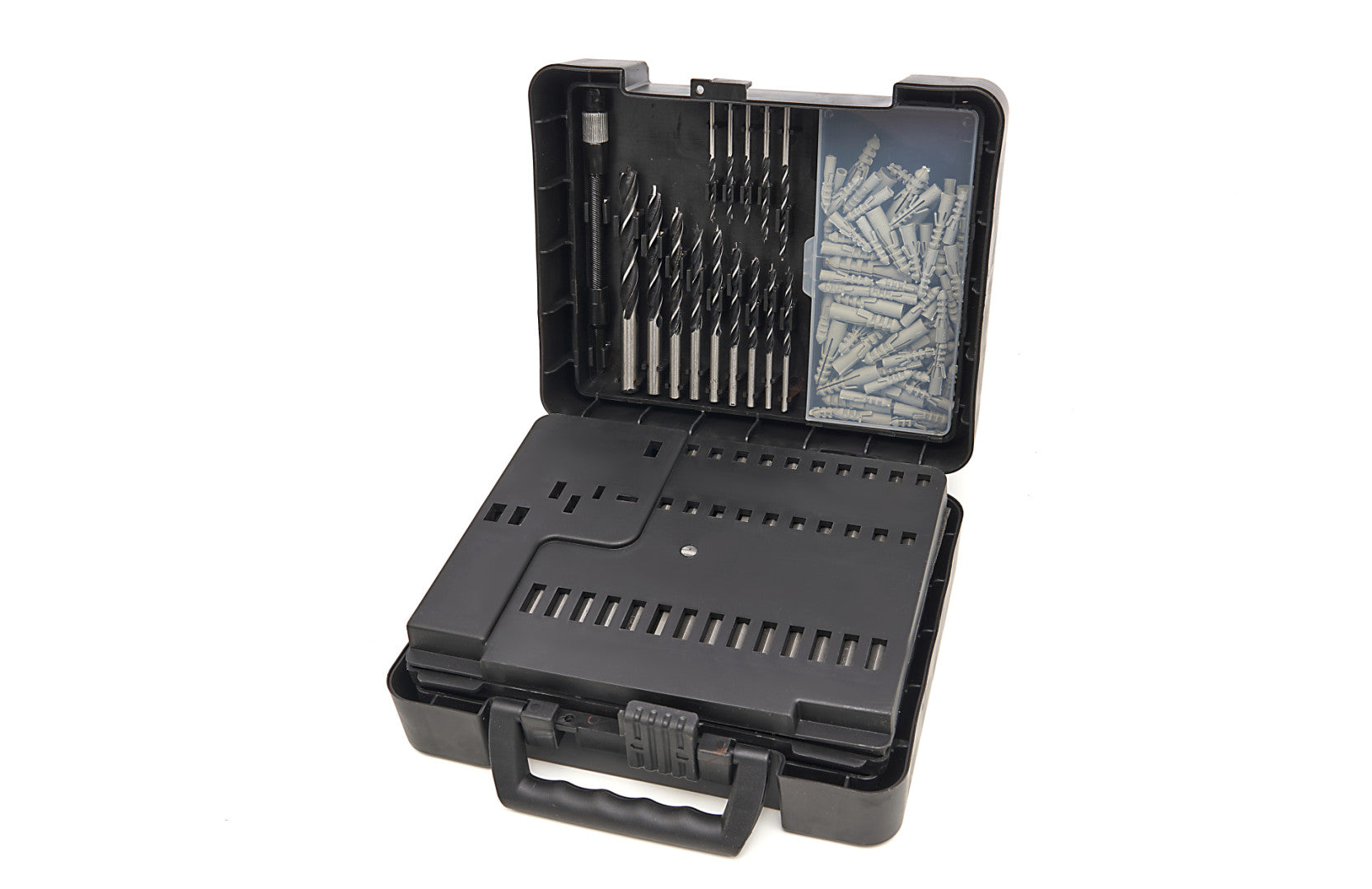 TRUSA BITI - BURGHIE - CAROTE - FREZE -LEMN - METAL - ZIDARIE - 204 PIESE HBM