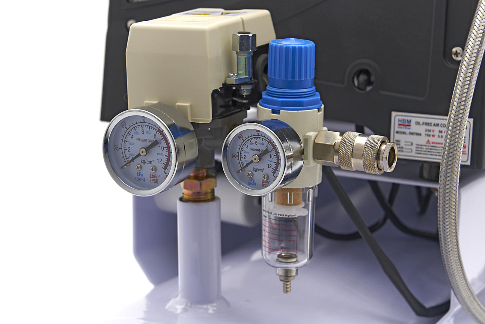 COMPRESOR SILENTIOS ZGOMOT REDUS FARA ULEI 120 L 10 BARI HBM MACHINES OLANDA