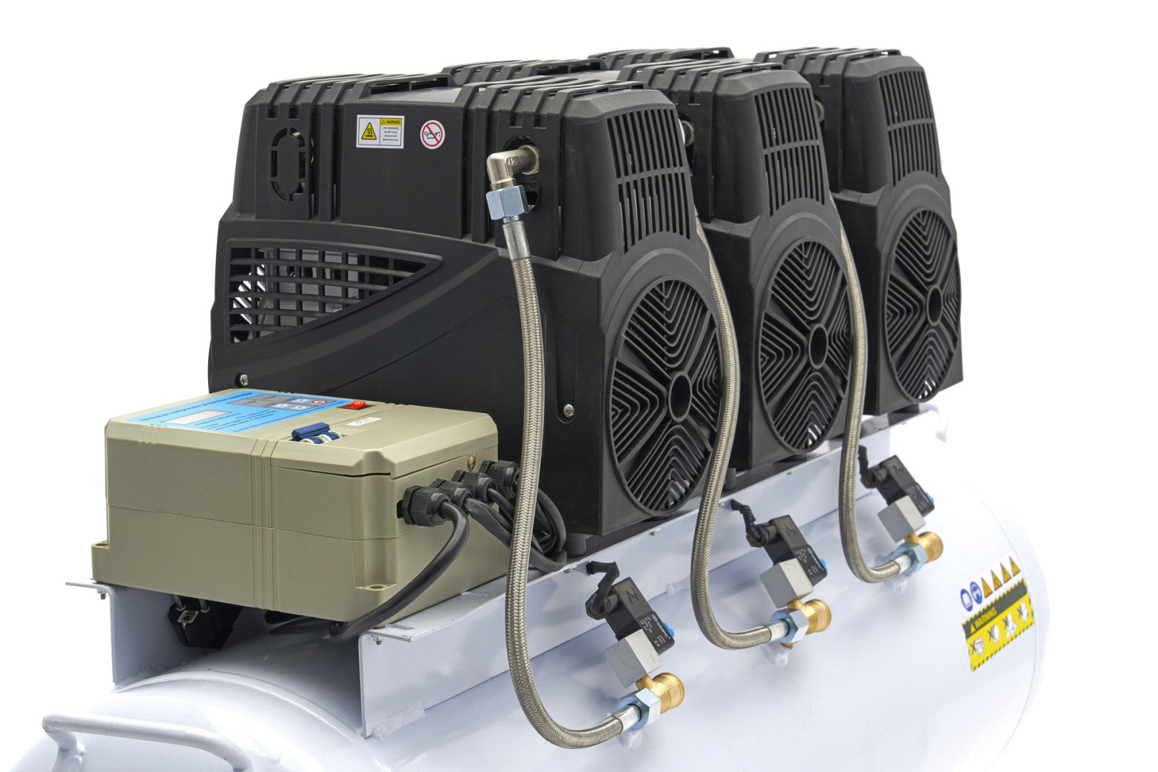 COMPRESOR SILENTIOS ZGOMOT REDUS FARA ULEI 150L 10 BARI HBM MACHINES OLANDA