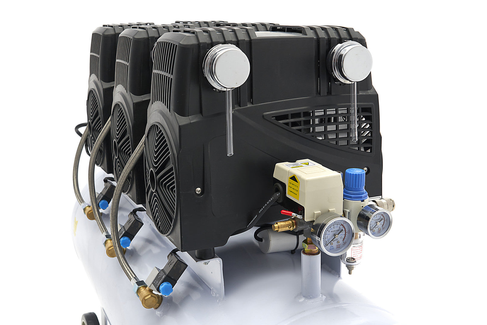 COMPRESOR SILENTIOS ZGOMOT REDUS FARA ULEI 150L 10 BARI HBM MACHINES OLANDA