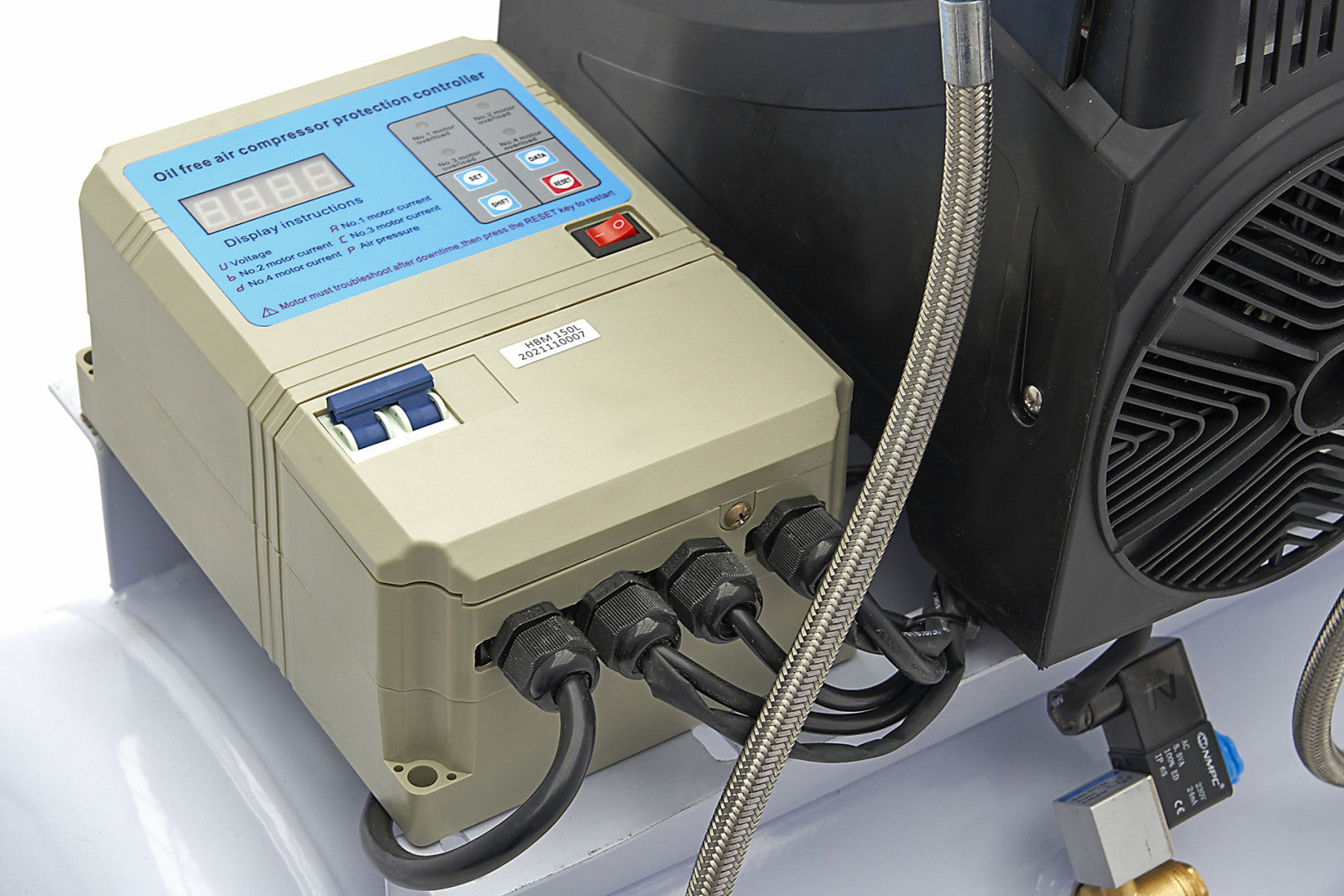 COMPRESOR SILENTIOS ZGOMOT REDUS FARA ULEI 150L 10 BARI HBM MACHINES OLANDA