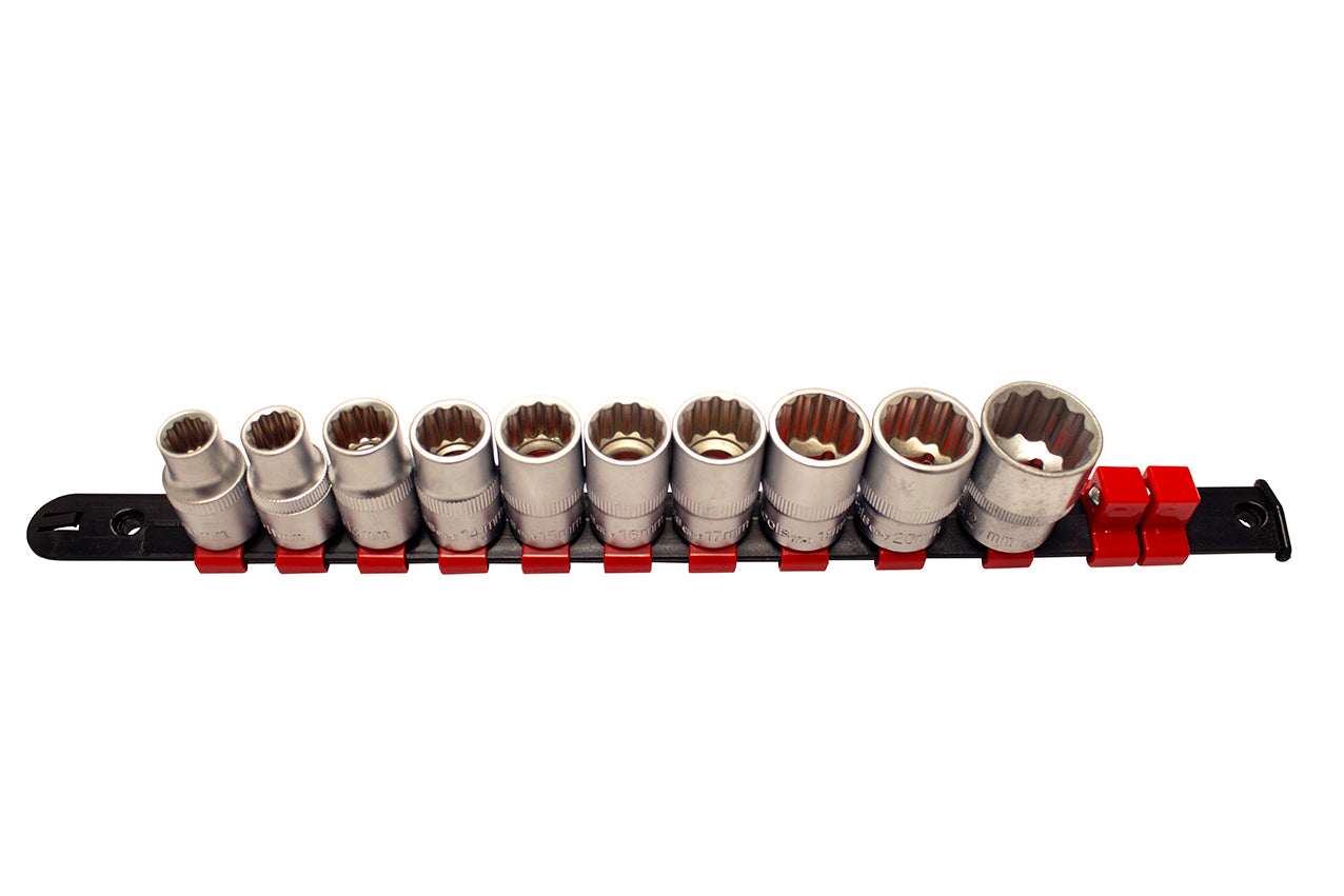 SET TUBULARE BIHEXAGONALE 1/2 10-22MM 10 PIESE KROFTOOLS