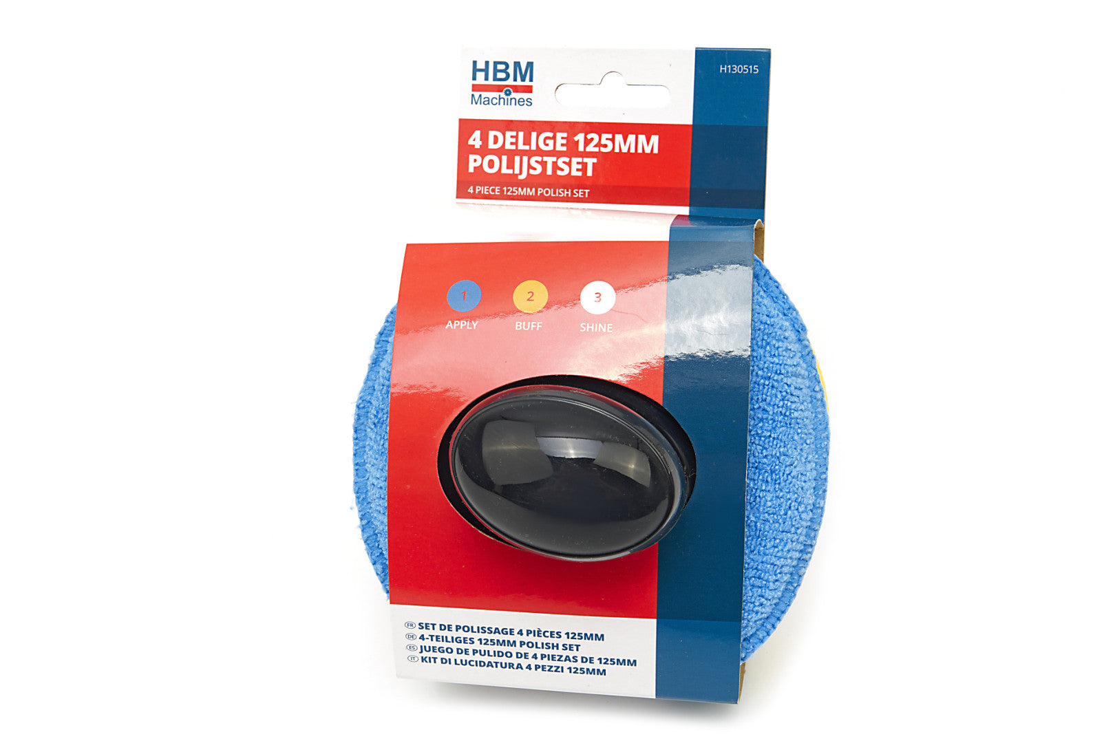 SET BURETI PENTRU LUSTRUIRE MANUALA IN 3 ETAPE HBM 4 PIESE