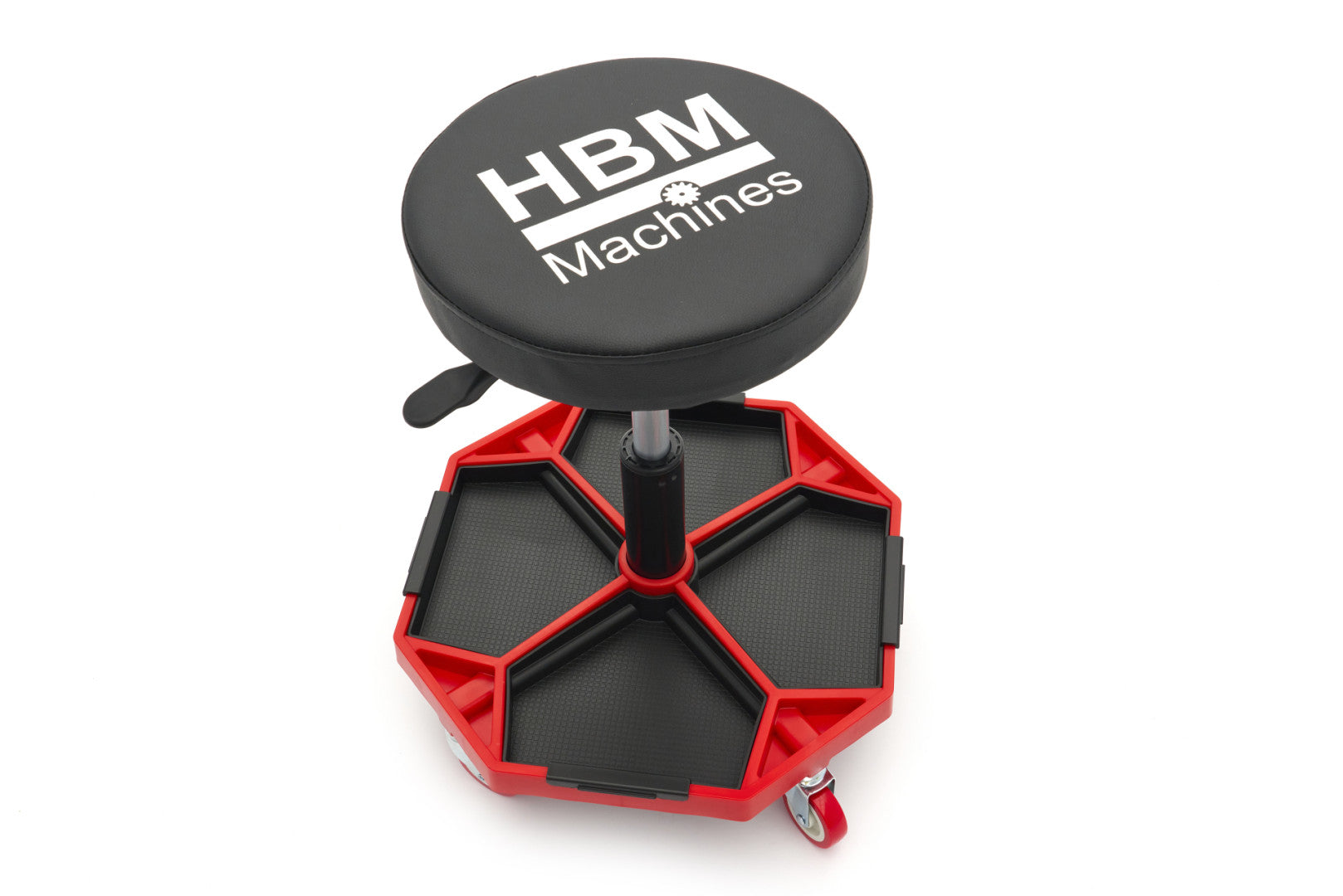 SCAUN MECANIC AUTO CU REGLAJ PE INALTIME CU SUPORT PENTRU SCULE HBM