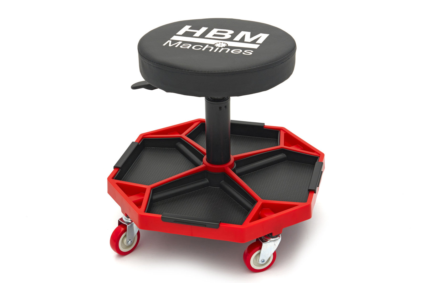 SCAUN MECANIC AUTO CU REGLAJ PE INALTIME CU SUPORT PENTRU SCULE HBM