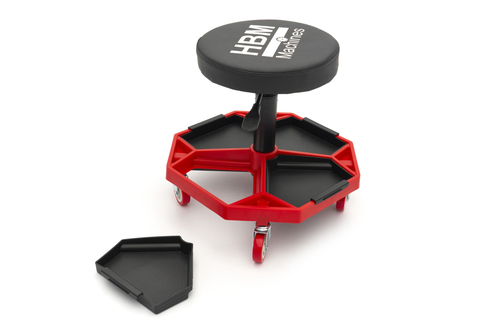 SCAUN MECANIC AUTO CU REGLAJ PE INALTIME CU SUPORT PENTRU SCULE HBM