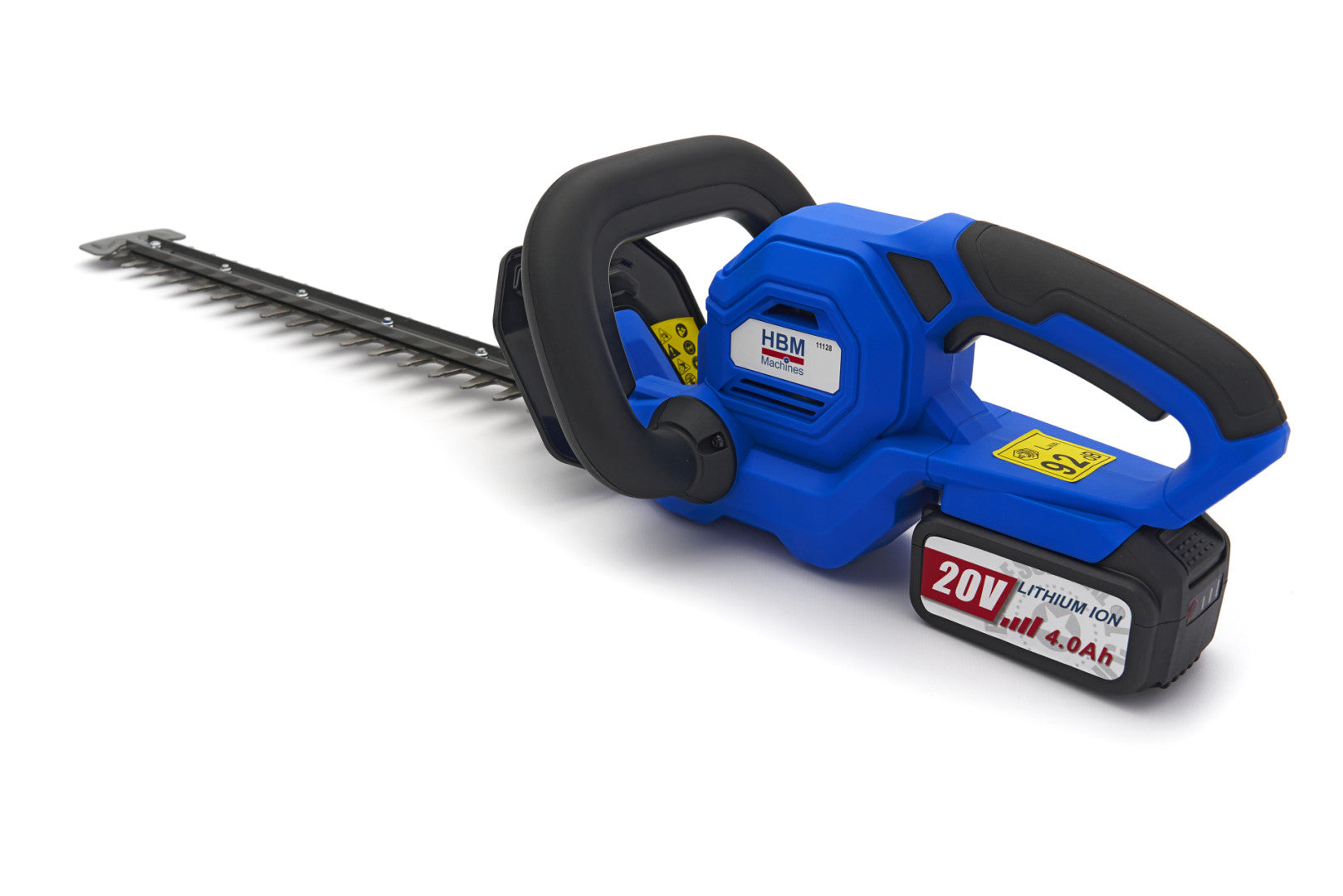 SET TRIMMER DE TUNS IARBA GAZON SI TRIMMER DE TAIAT GARD VIU CU 2 ACUMULATORI 20V 4.0Ah HBM