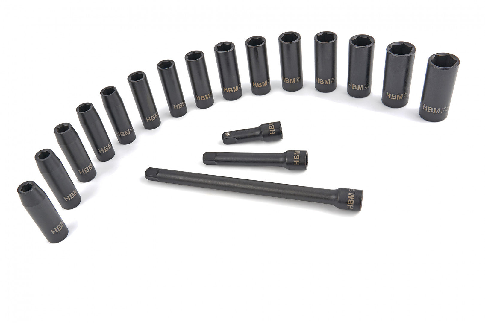 TRUSA TUBULARE SI PRELUNGITOARE DE IMPACT 1/2 18 PIESE 10-24MM HBM MACHINES OLANDA