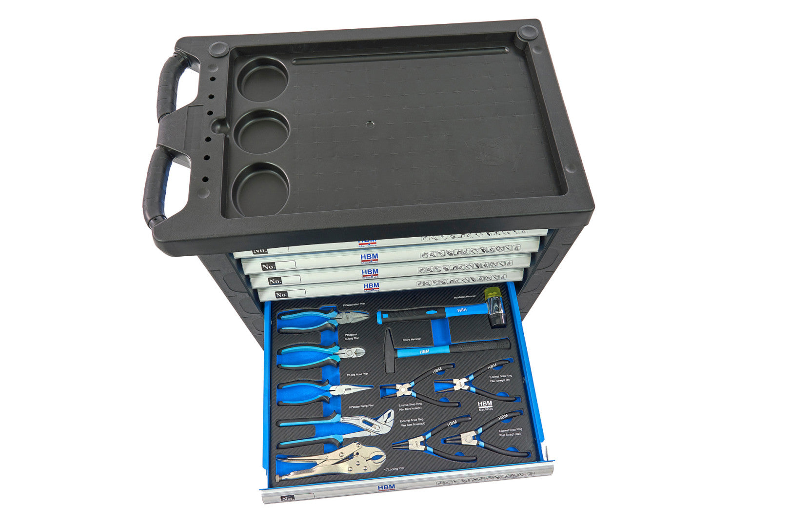 DULAP SCULE PROFESIONAL HBM CU 7 SERTARE, 196 PIESE, 5 MODULE – PREMIUM, OLANDA