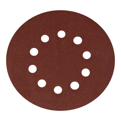 SET 100 BUC HARTIE ABRAZIVA GRANULATIE P120 10 GAURI DIAMETRU 215MM