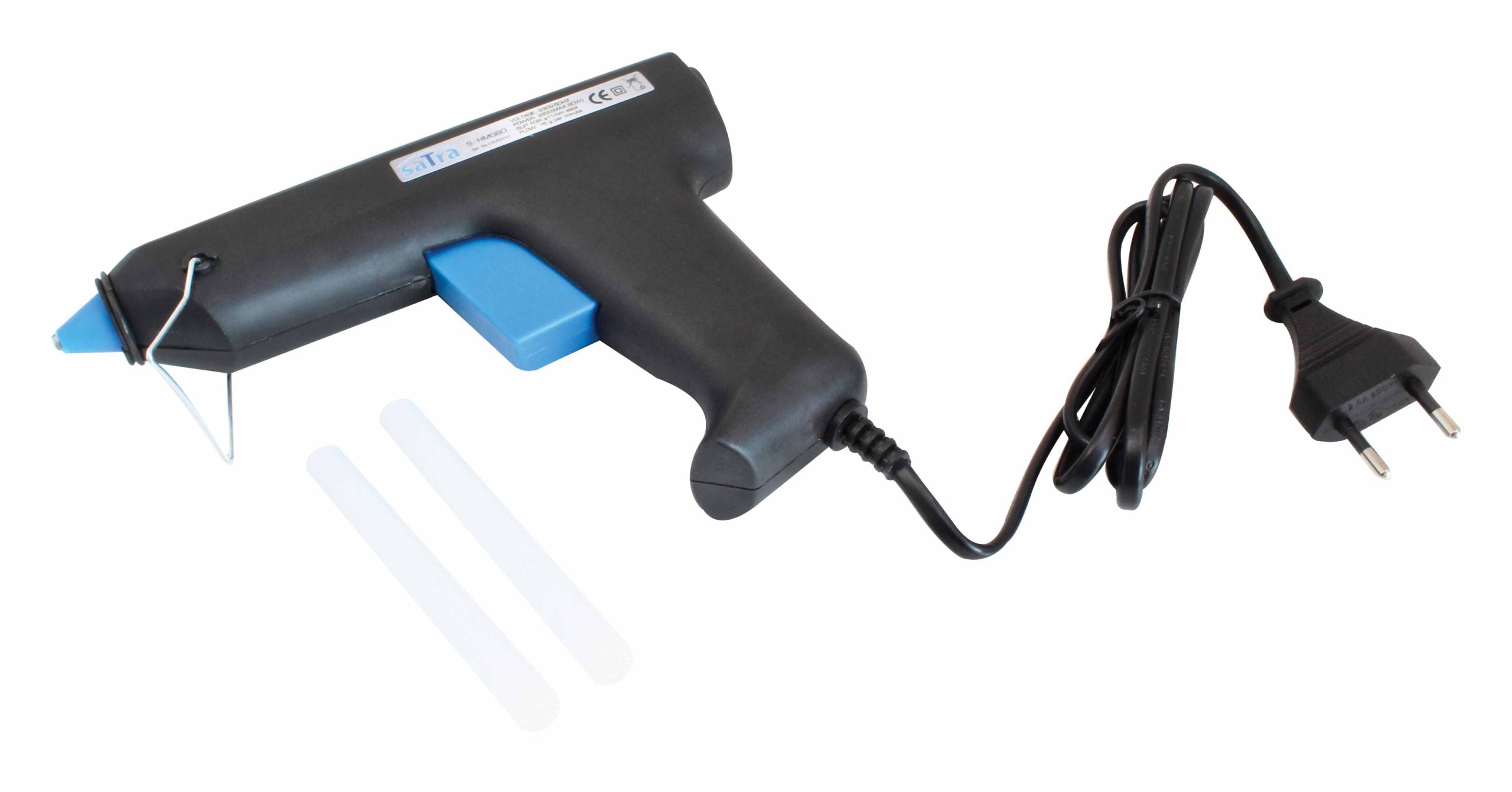 PISTOL DE LIPIT CU SILICON, BACHETE TERMOADEZIVE LA CALD SATRA 80W