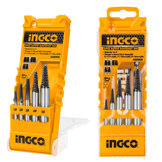 SET EXTRACTOR SURUBURI 5 PIESE INGCO