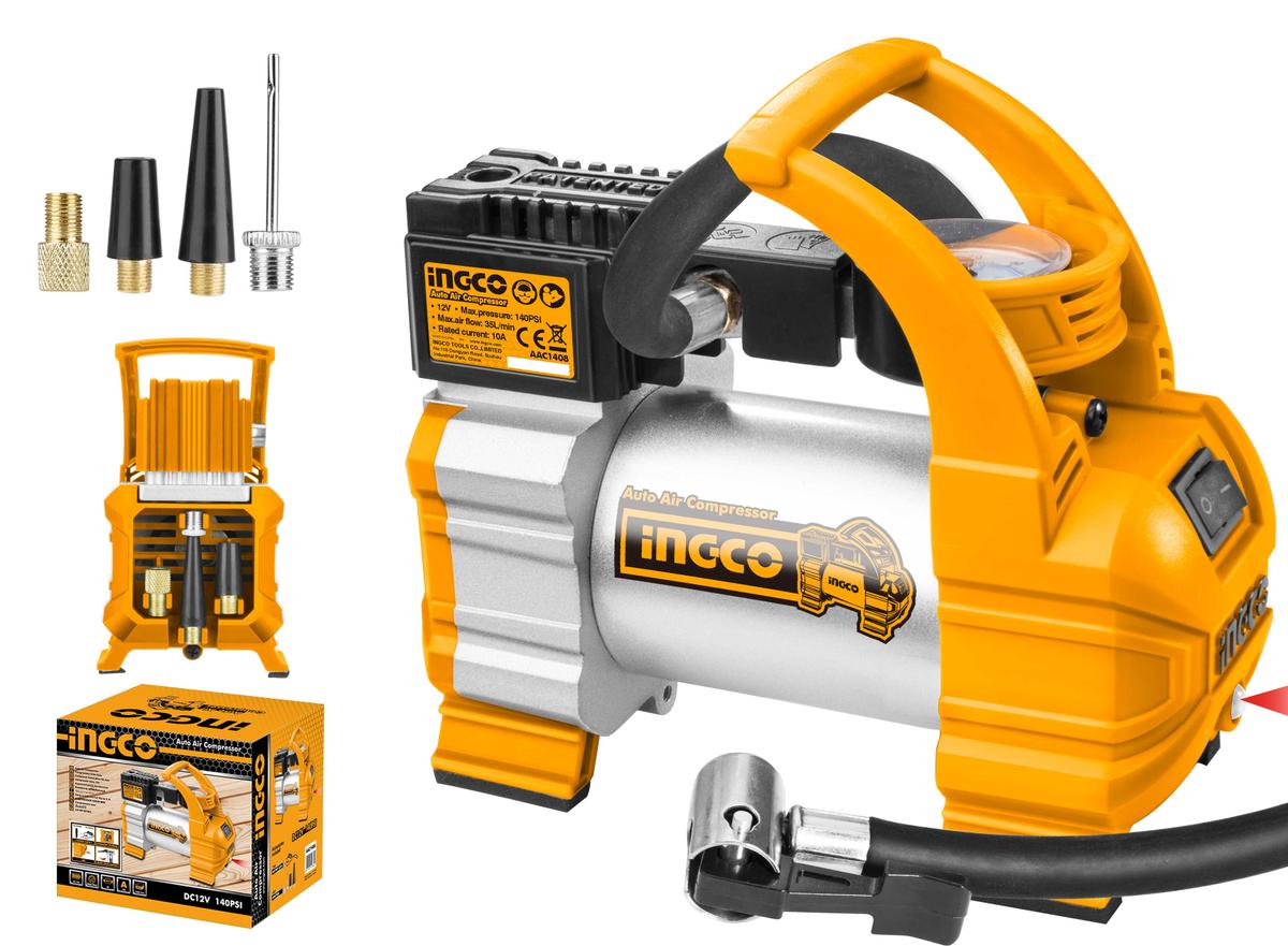 COMPRESOR AUTO 12V 35L/MIN INGCO