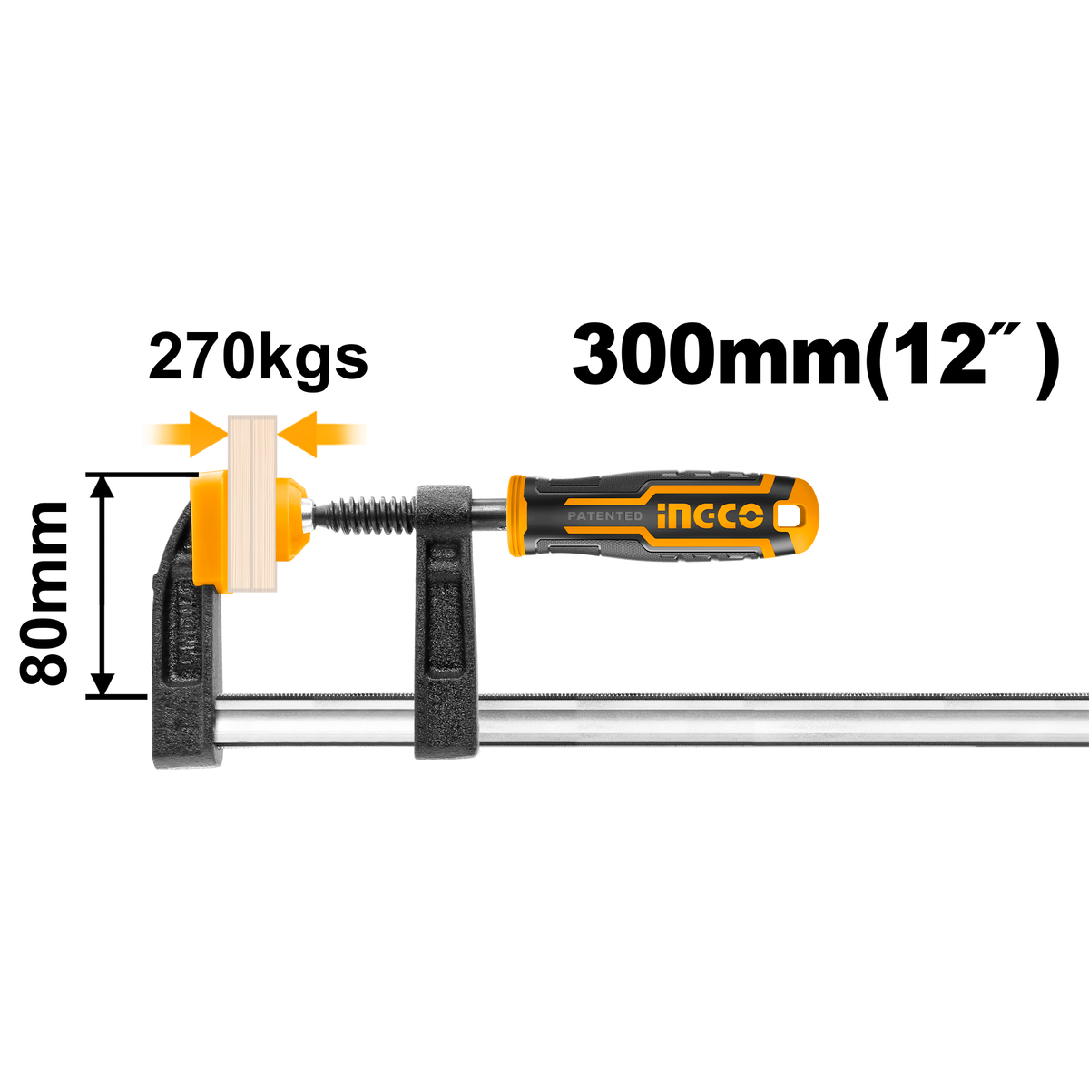 MENGHINA PENTRU FIXARE TIP F 50 X 250MM INGCO