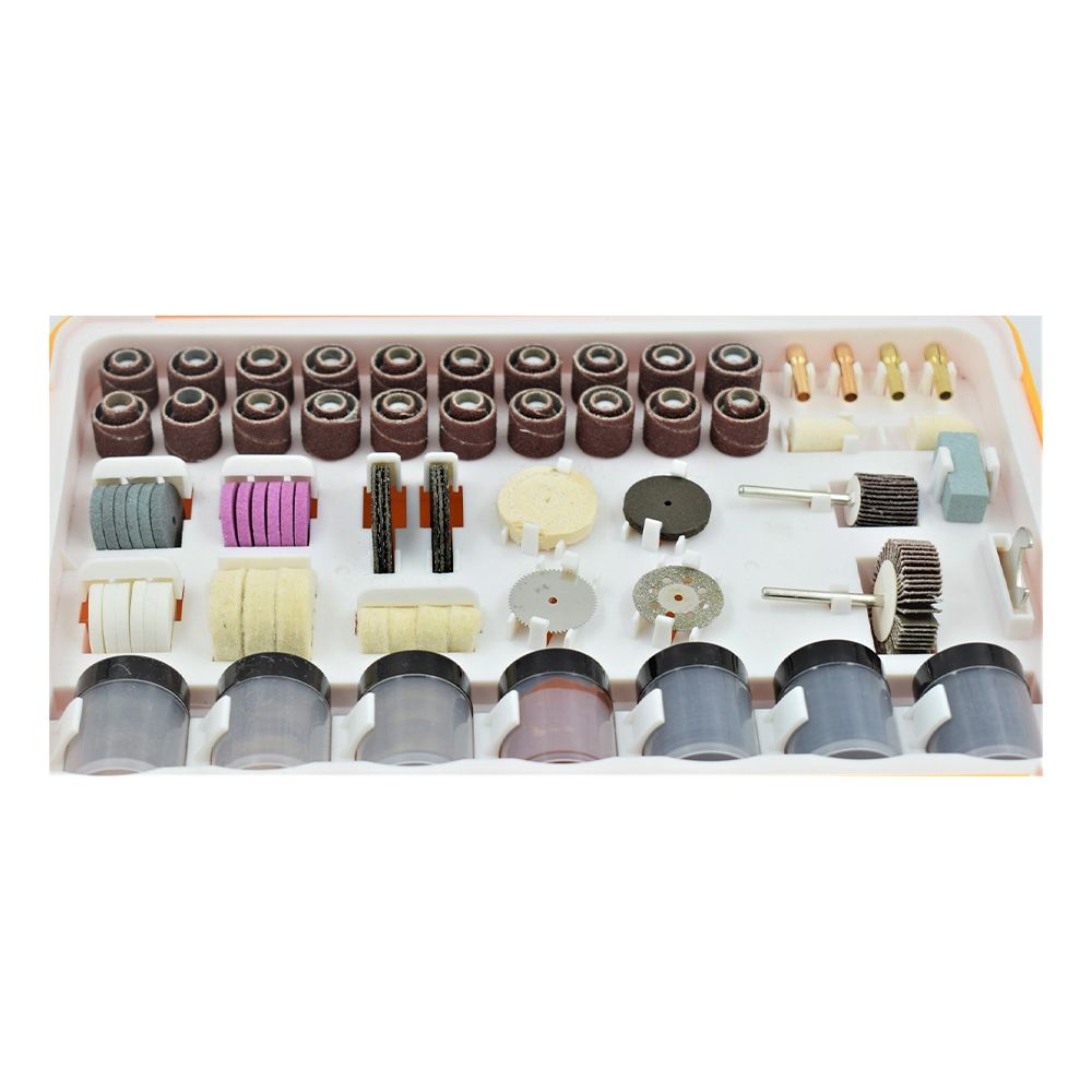 SET ACCESORII PENTRU SLEFUITOR - POLIZOR BIAX 410 PIESE INGCO