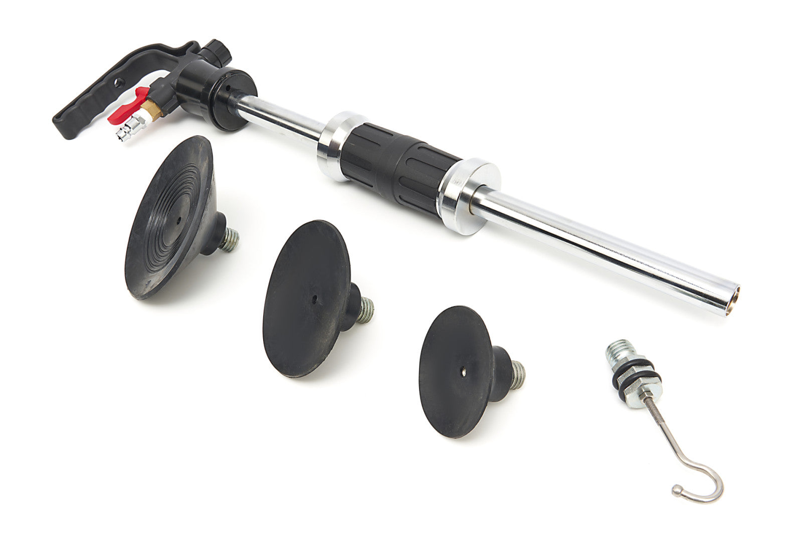 Aparat dispozitiv pneumatic cu ciocan culisant pentru indreptat tabla caroserie auto