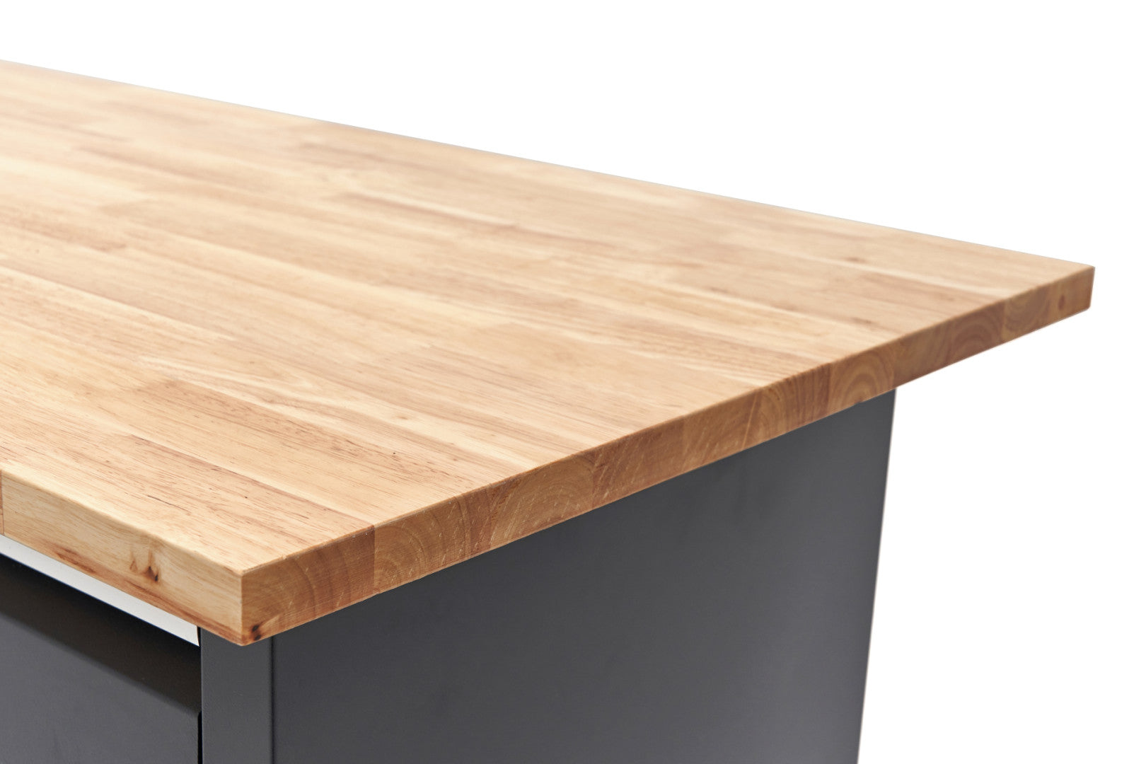 Banc de lucru negru cu 6 sertare, 1 usa si blat din lemn masiv – 171 cm, HBM MACHINES, premium, OLANDA