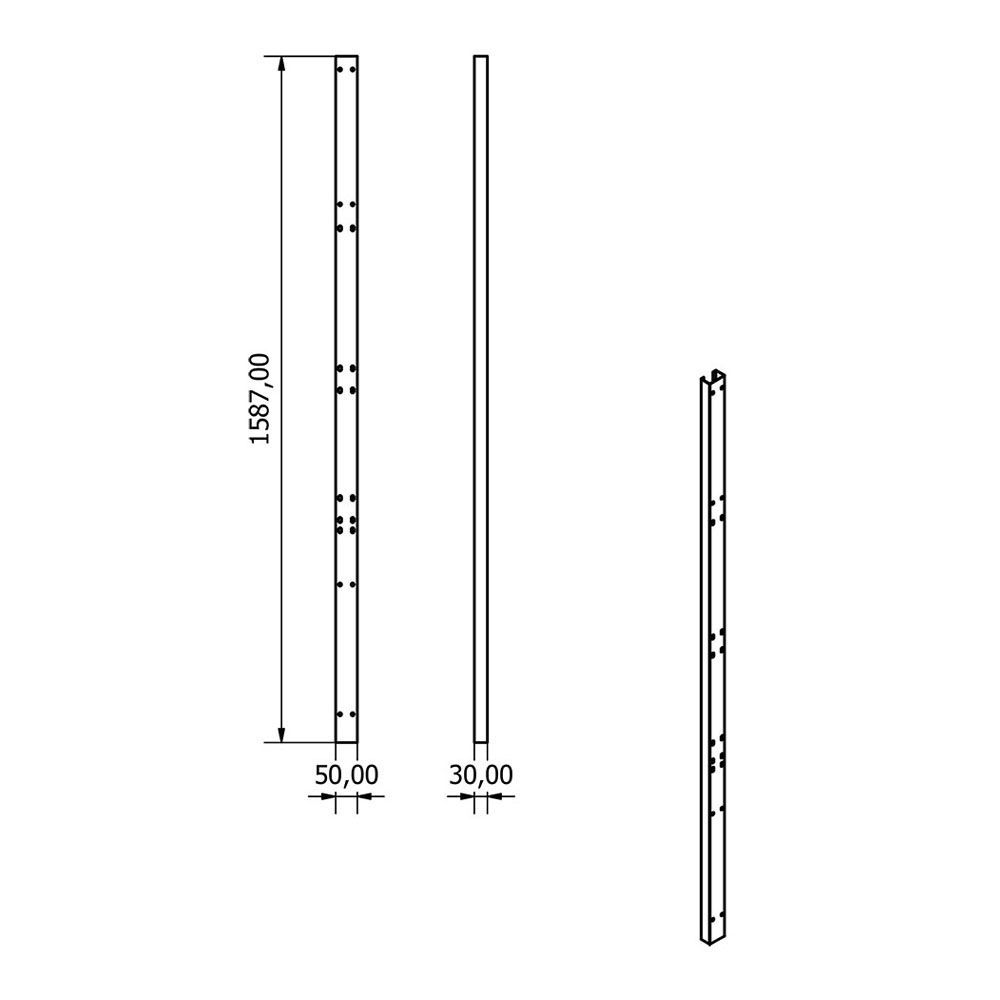 PIESA LUNGA DE CONEXIUNE PENTRU CAPAT MOBILIER GB9464 SI GB9535
