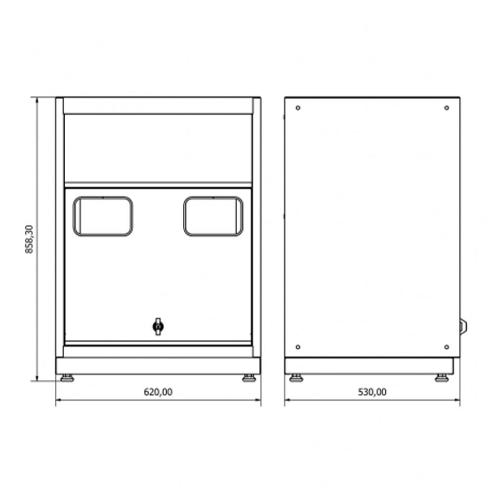 DULAP CORP CU USA PENTRU ATELIER SERVICE 62 X 53 X 86 CM