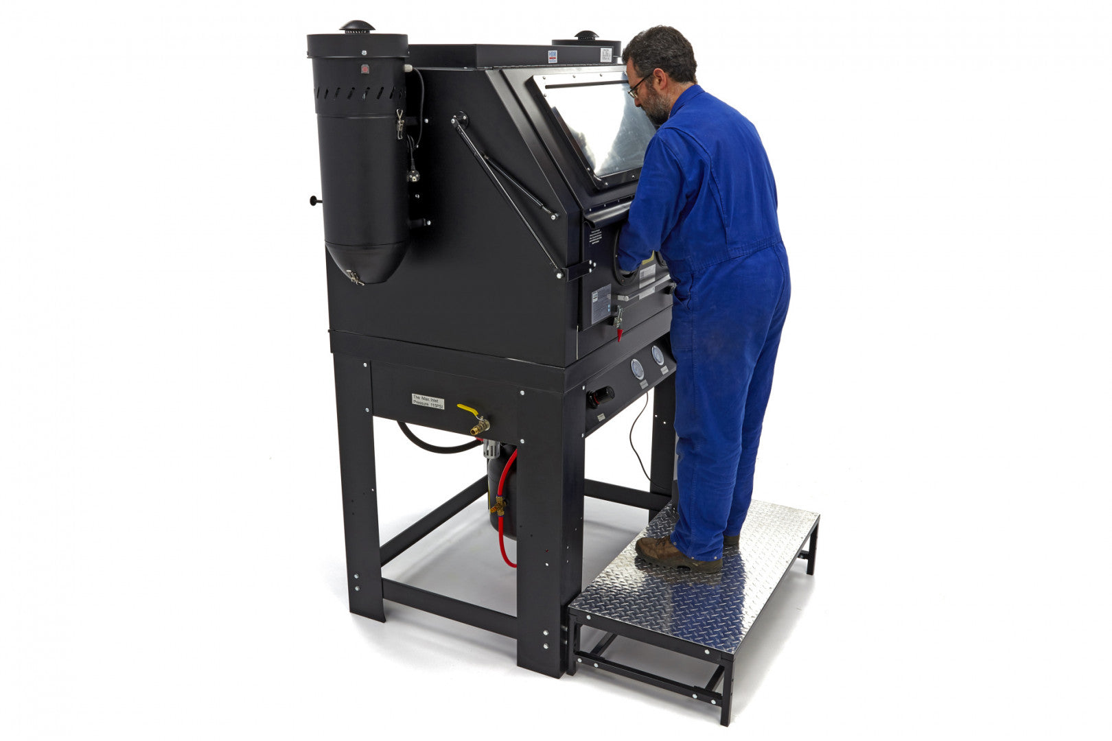 Cabina de sablat cu vacuum 2 aspiratoare SBC 990