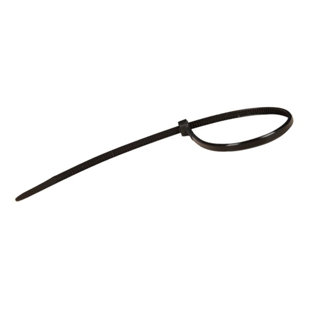 SET 25 DE COLIERE DE PLASTIC NEGRU 4.8 X 300 MM HBM