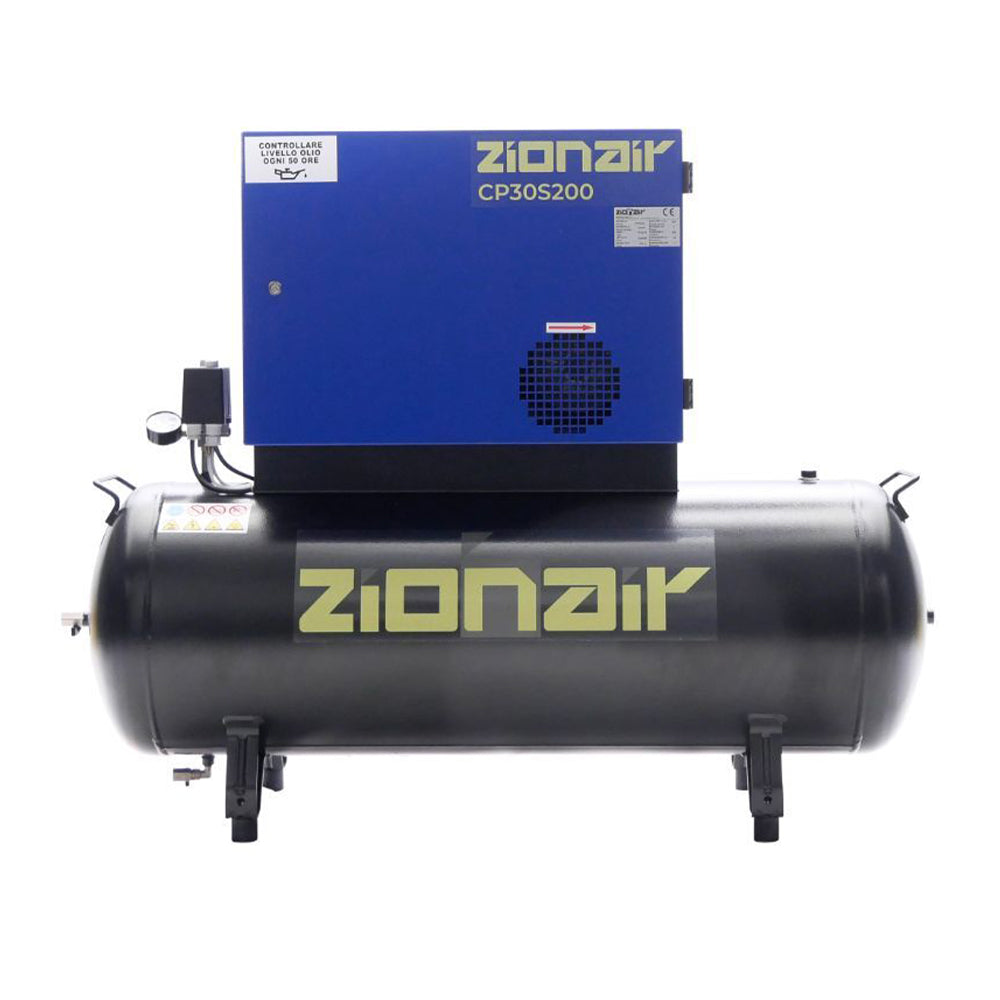 COMPRESOR SILENTIOS 3KW 11 BAR 200L 400V ZIONAIR