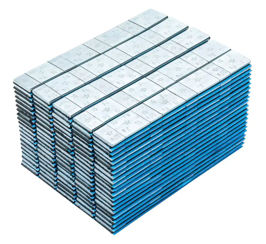 Cutie contragreutati autoadezive 5/10g FIVESTARS – 100 fasii x 8 bucati, otel galvanizat, 6kg pentru echilibrare roti