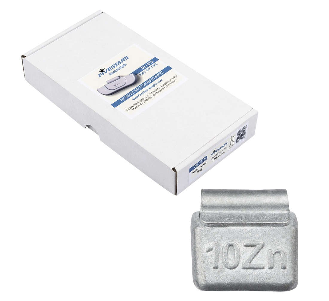 Cutie contragreutati pentru jante de tabla 10 grame - 100 buc - zn 1 kg