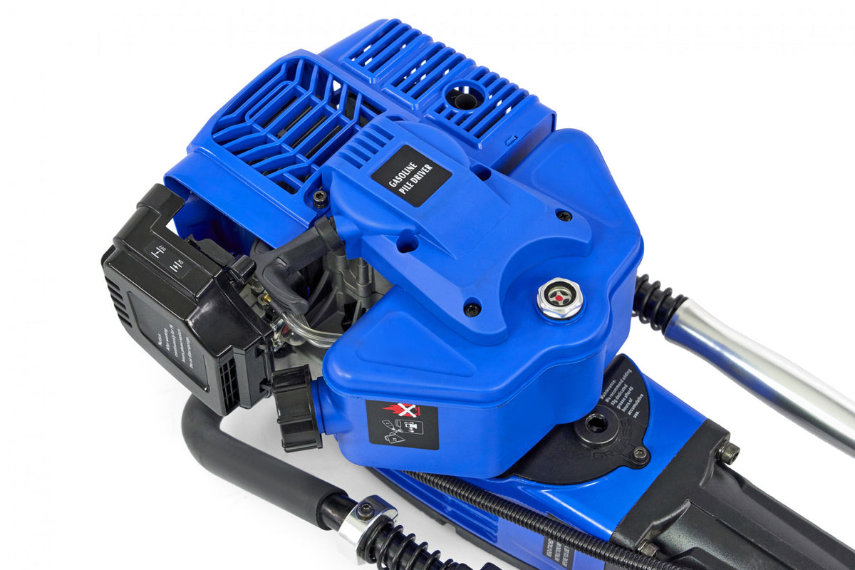Dispozitiv pentru batut stalpi cu motor pe benzina 52cm3 2CP HBM