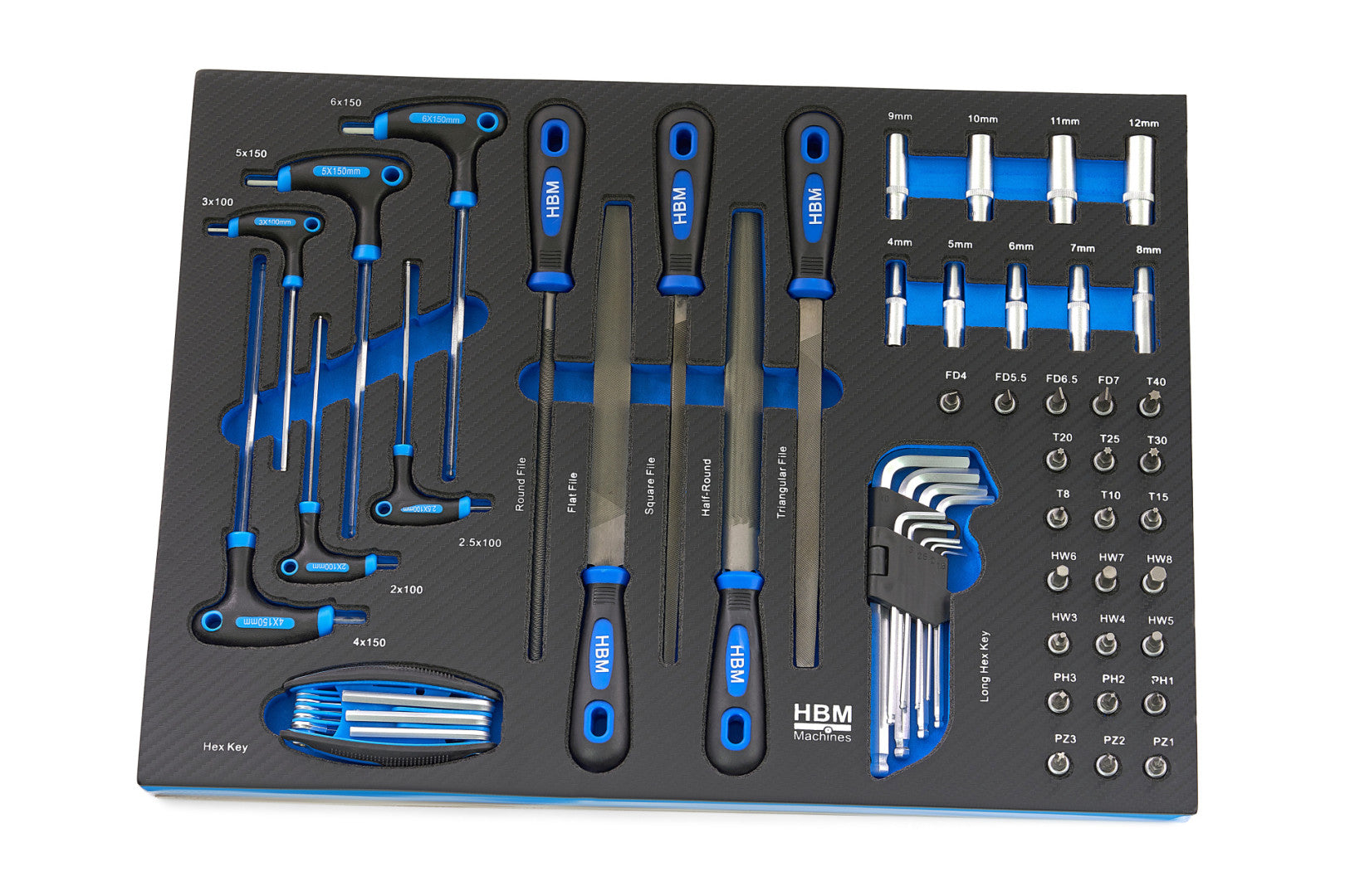 Dulap scule profesional HBM cu 7 sertare, 196 piese, 5 module – premium, OLANDA