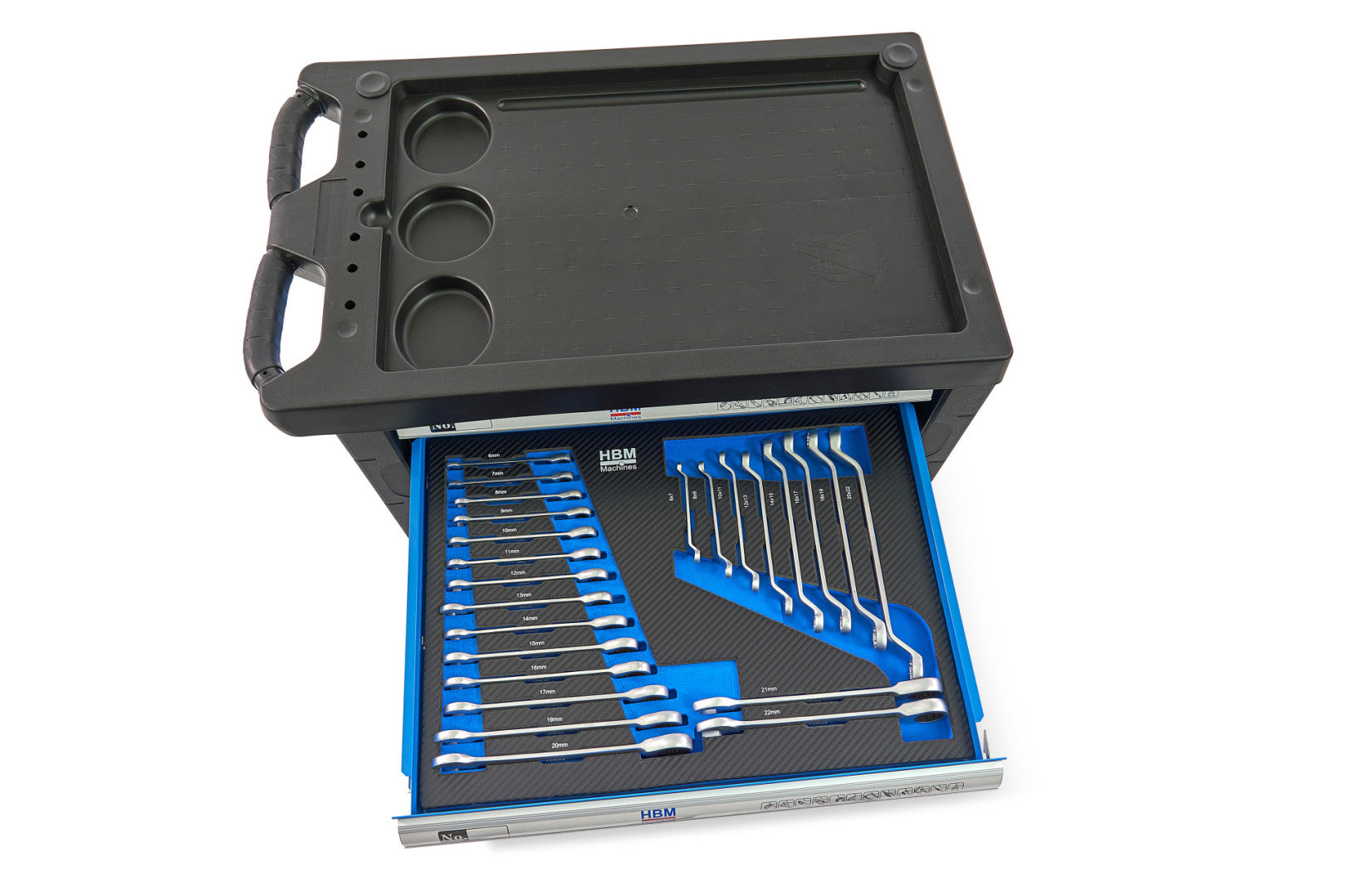 Dulap scule profesional HBM cu 7 sertare, 196 piese, 5 module – premium, OLANDA