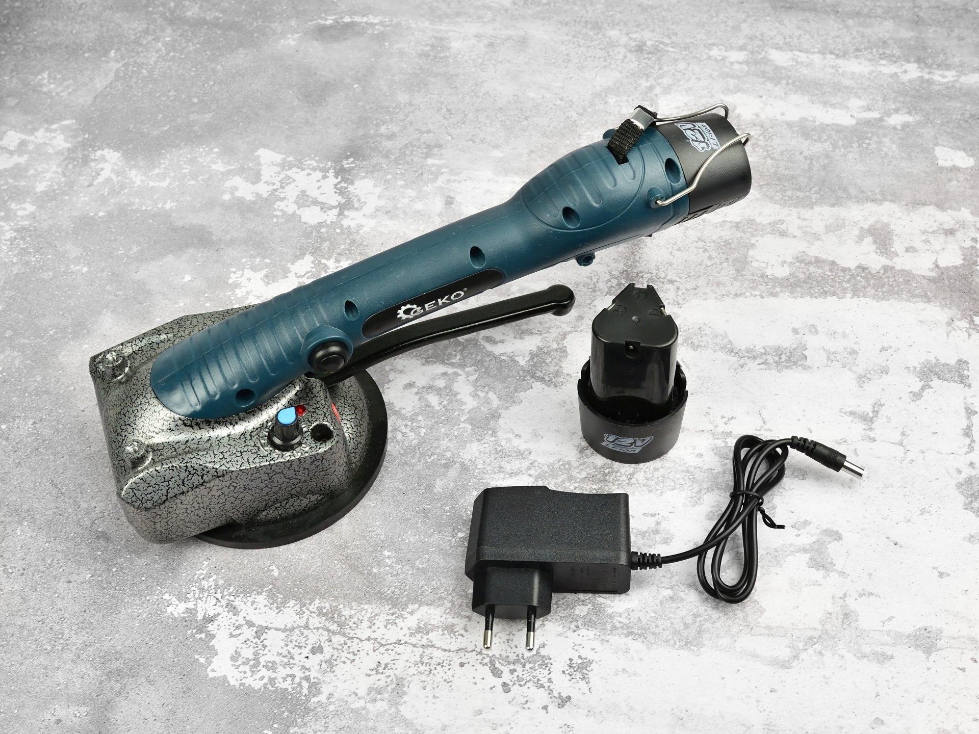 MASINA CU VENTUZA PENTRU NIVELARE PRIN VIBRATII A PLACILOR CERAMICE CU ACUMULATOR 1500mAh 12V