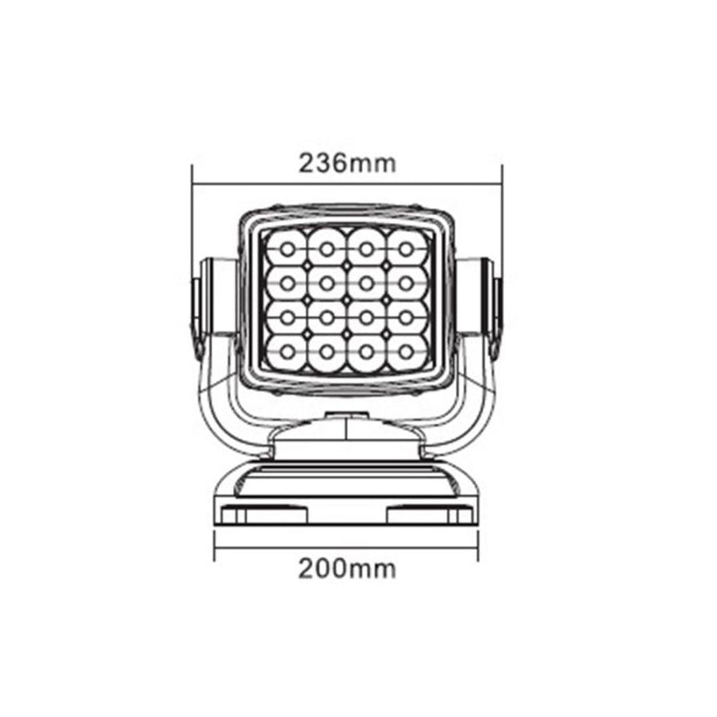 REFLECTOR LED CU TELECOMANDA 80W